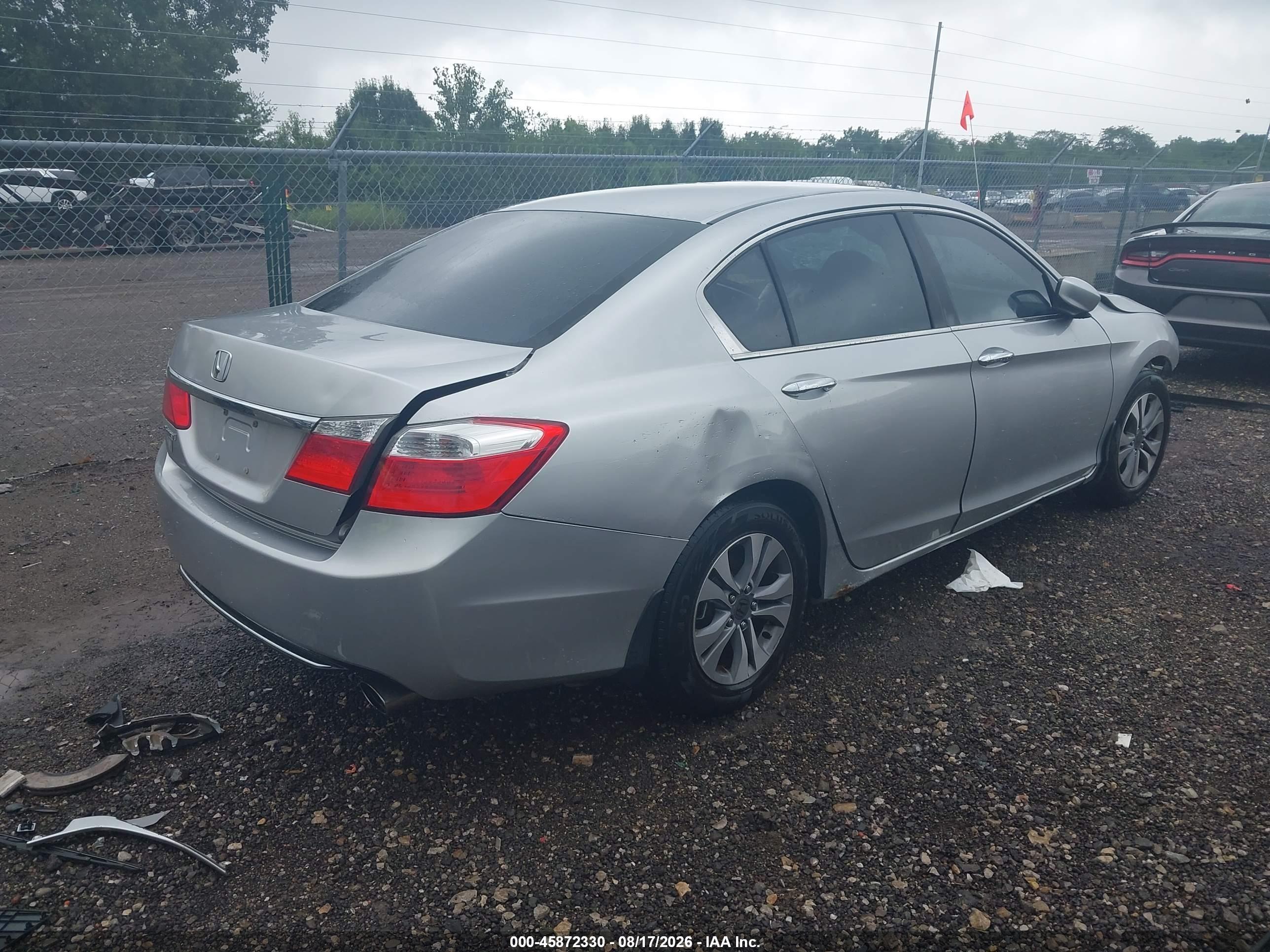 2013 Honda Accord Lx Серебряный vin: 1HGCR2F39DA209545