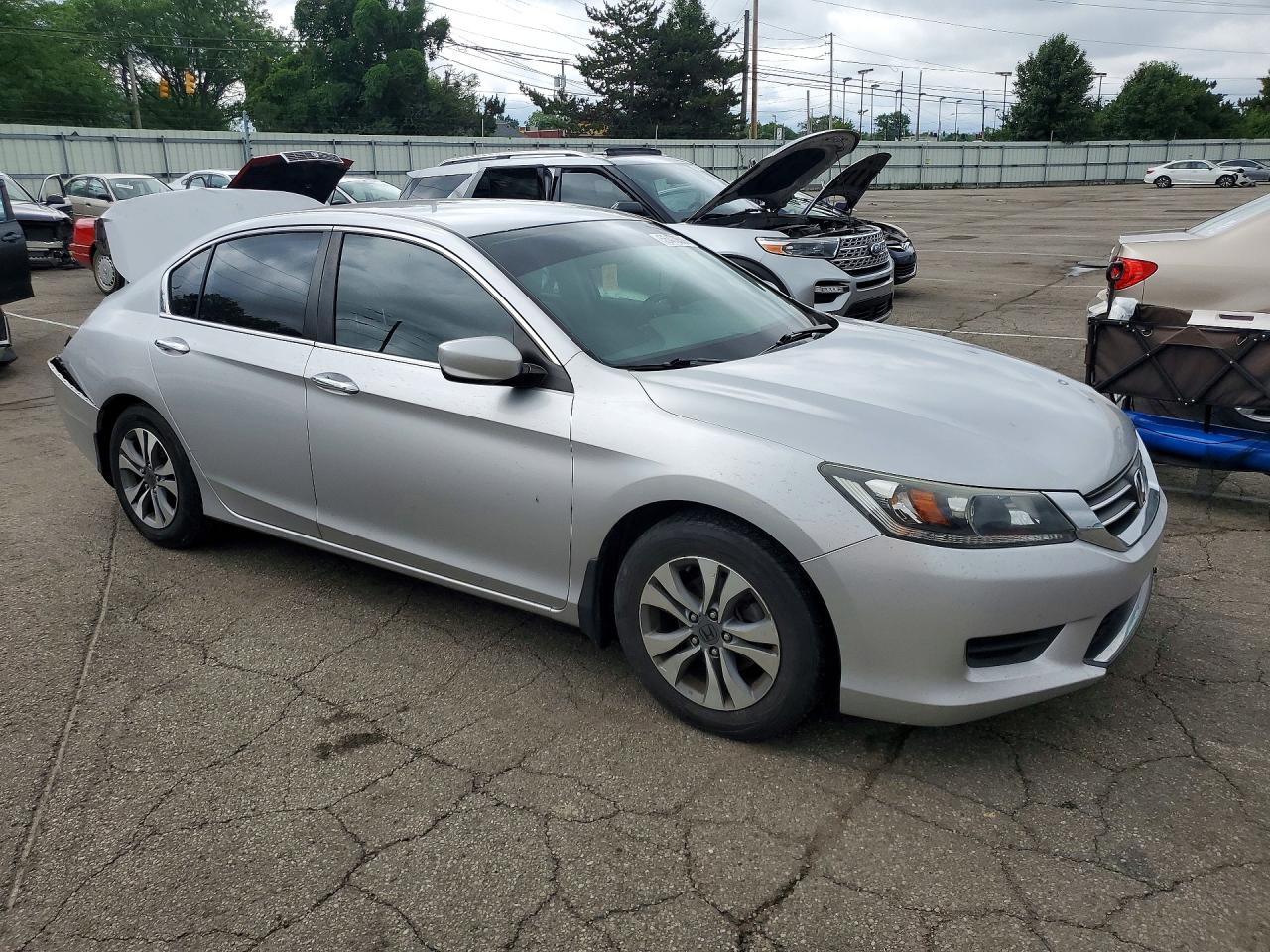 2013 Honda Accord Lx Silver vin: 1HGCR2F39DA224966