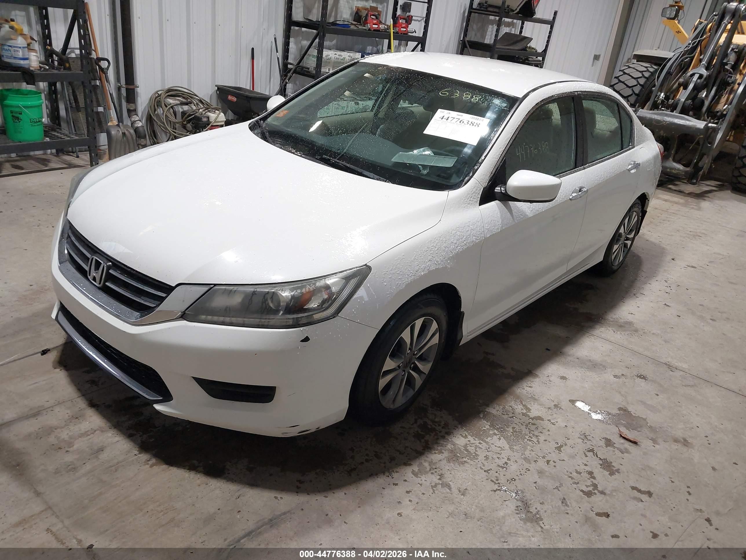 2013 Honda Accord Lx White vin: 1HGCR2F39DA231965