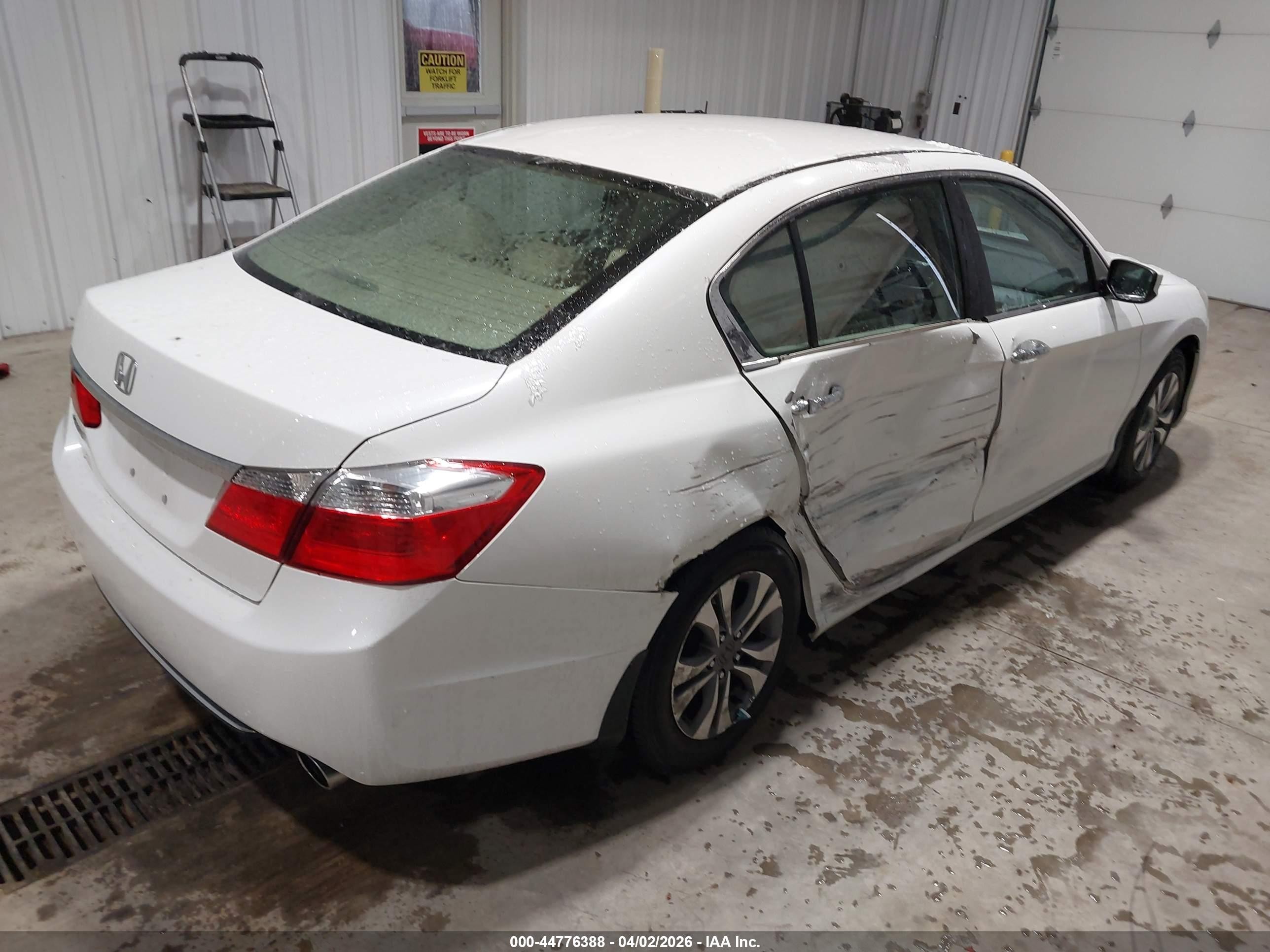 2013 Honda Accord Lx White vin: 1HGCR2F39DA231965