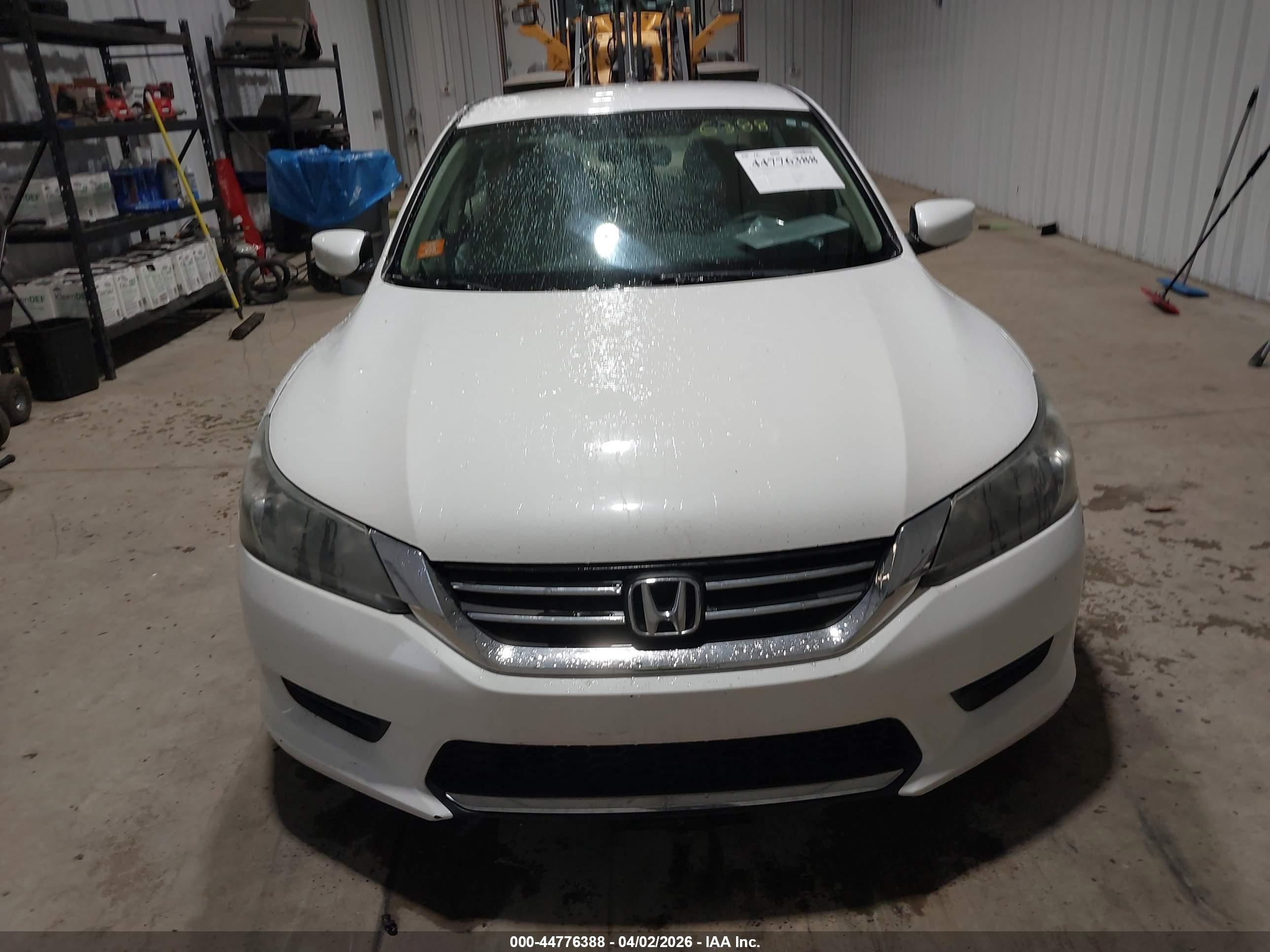 2013 Honda Accord Lx White vin: 1HGCR2F39DA231965