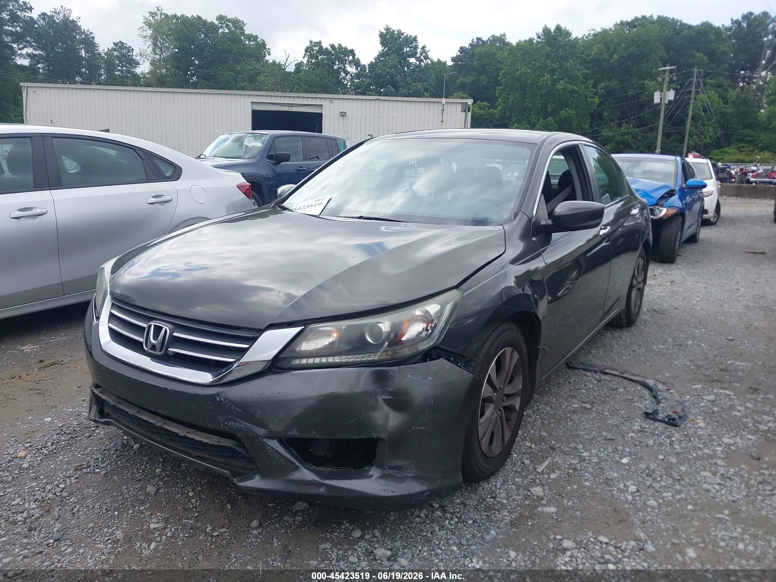 2013 Honda Accord Lx Gray vin: 1HGCR2F39DA233490