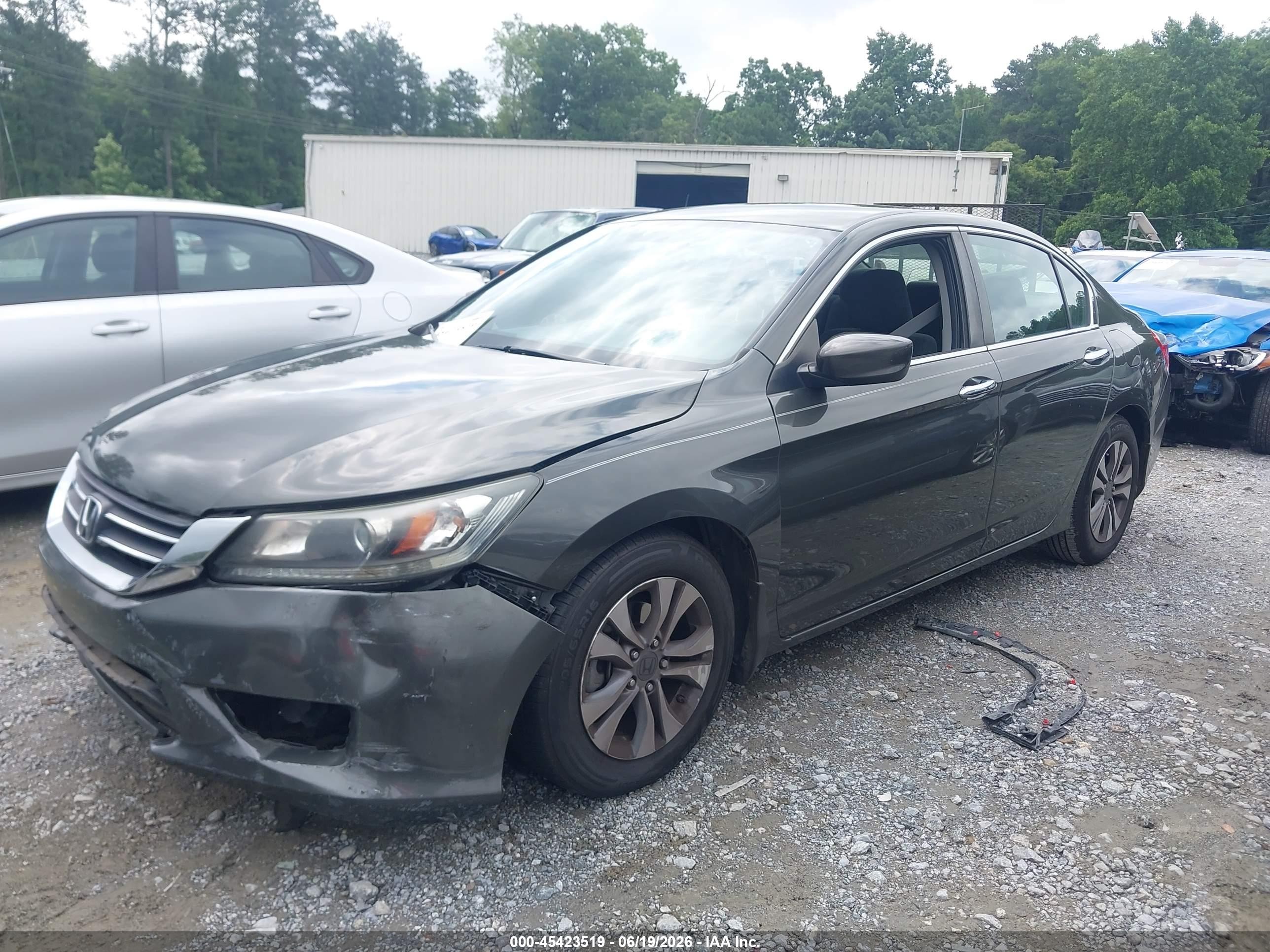 2013 Honda Accord Lx Gray vin: 1HGCR2F39DA233490