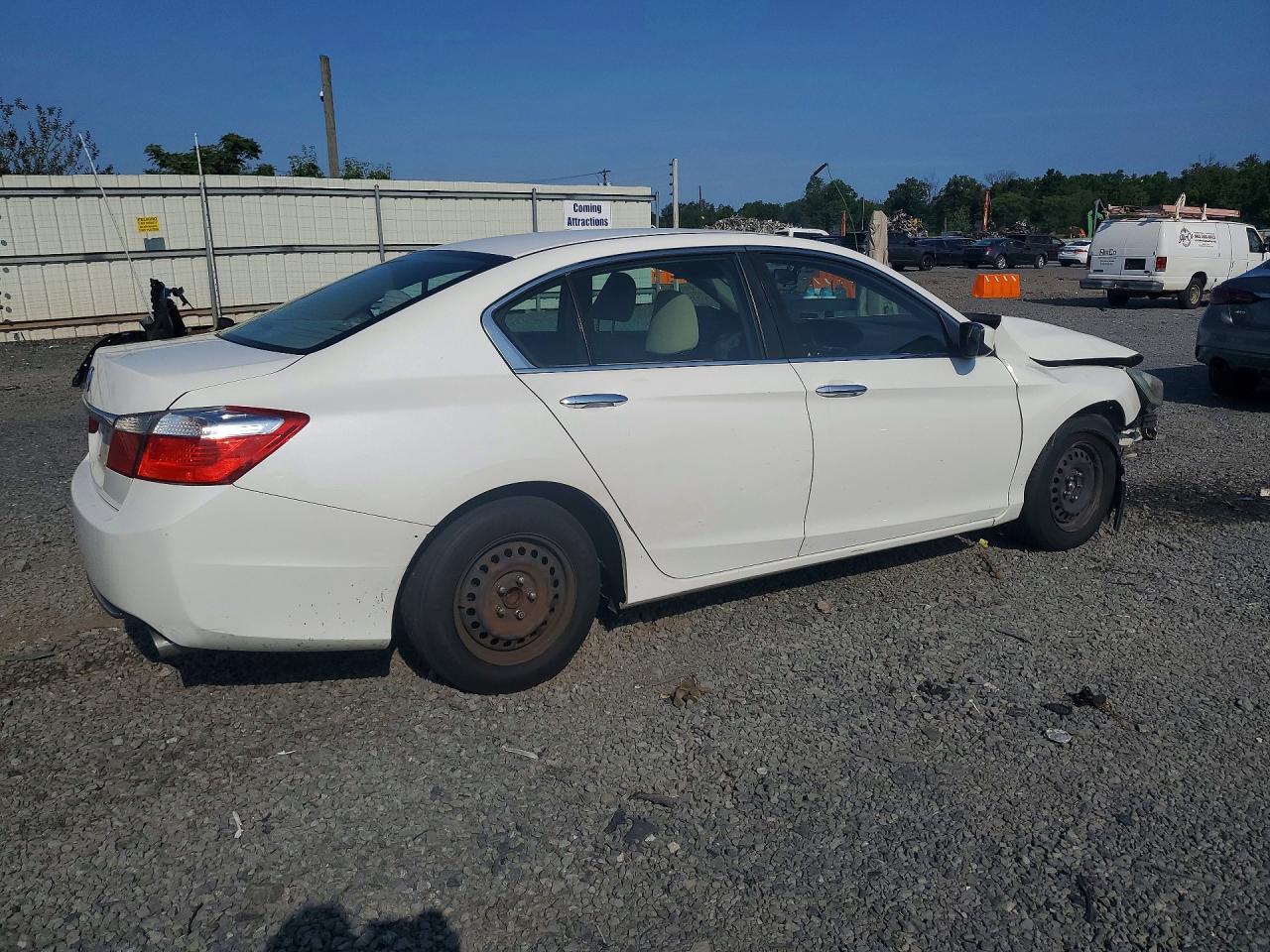2013 Honda Accord Lx White vin: 1HGCR2F39DA240438