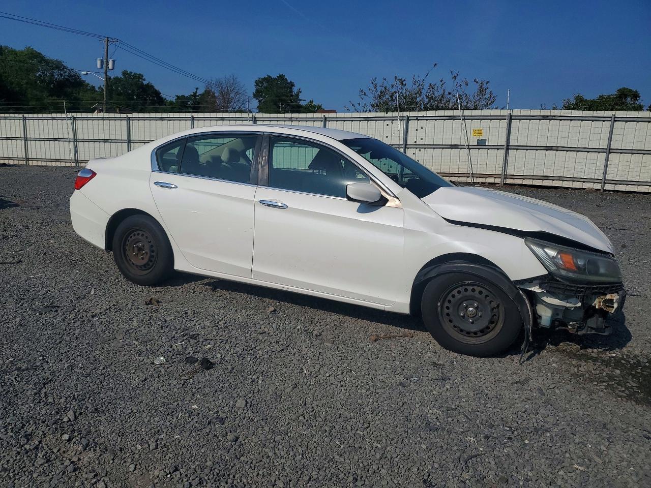 2013 Honda Accord Lx White vin: 1HGCR2F39DA240438