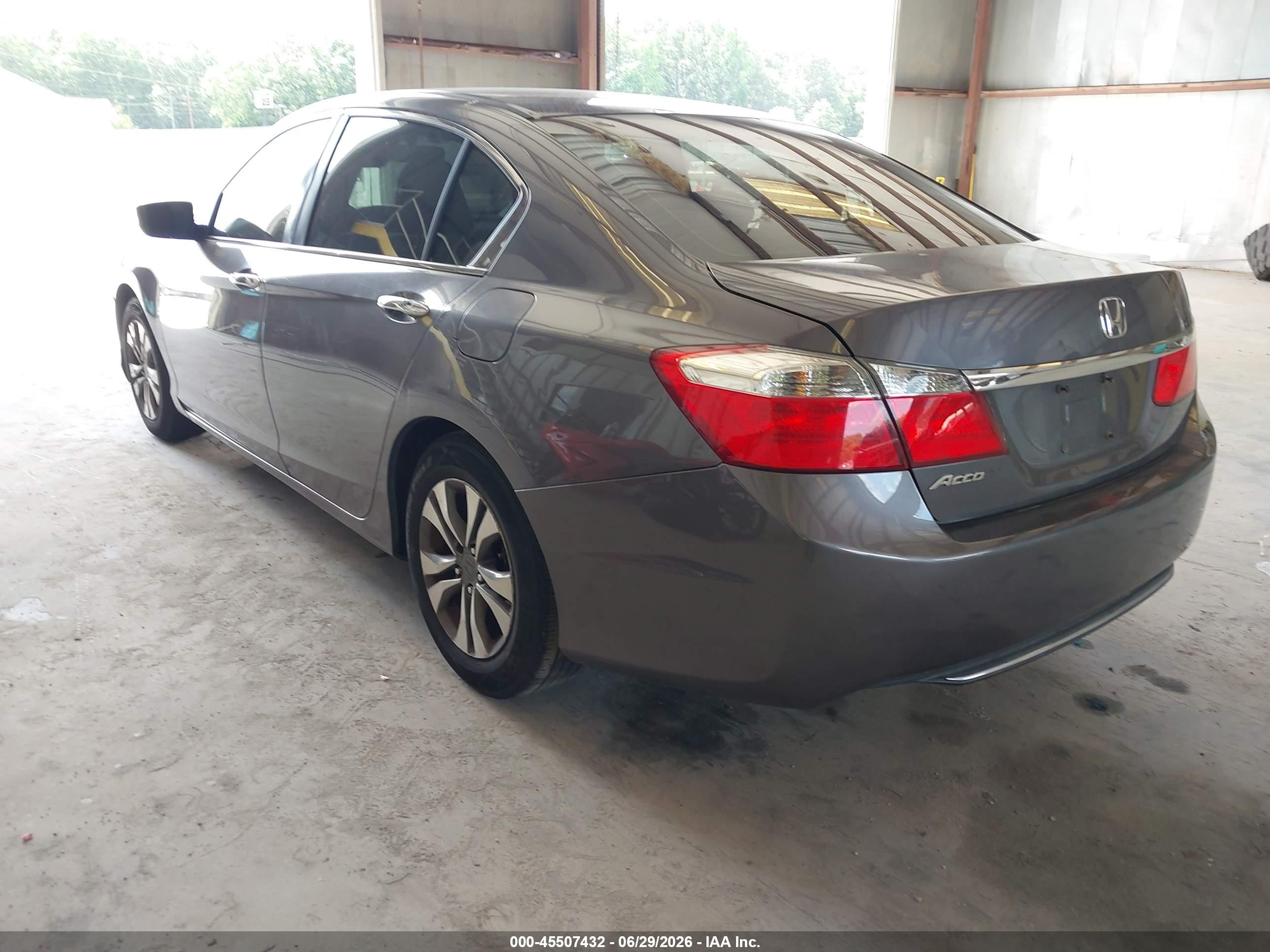 2013 Honda Accord Lx Gray vin: 1HGCR2F39DA252525