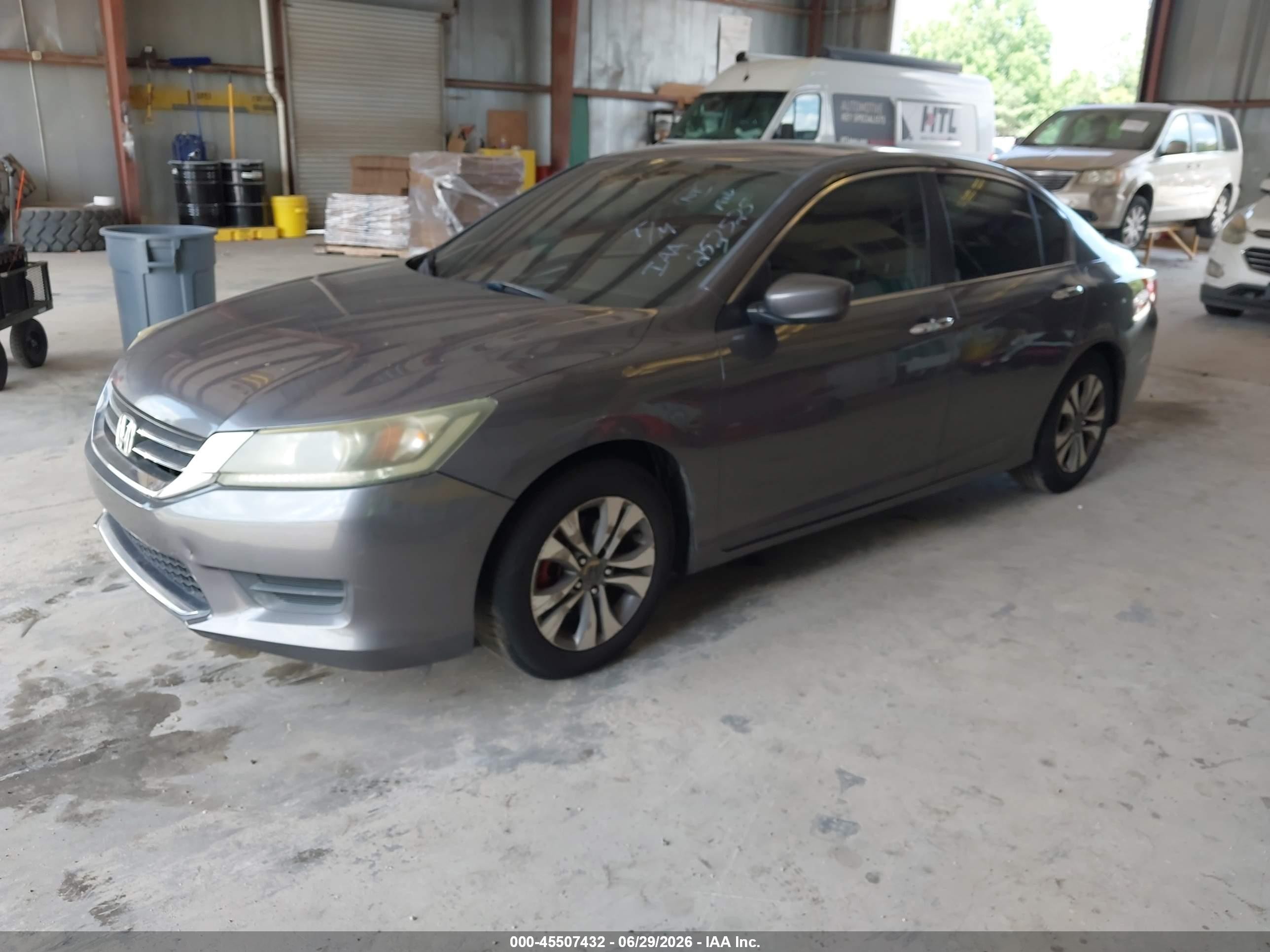 2013 Honda Accord Lx Gray vin: 1HGCR2F39DA252525
