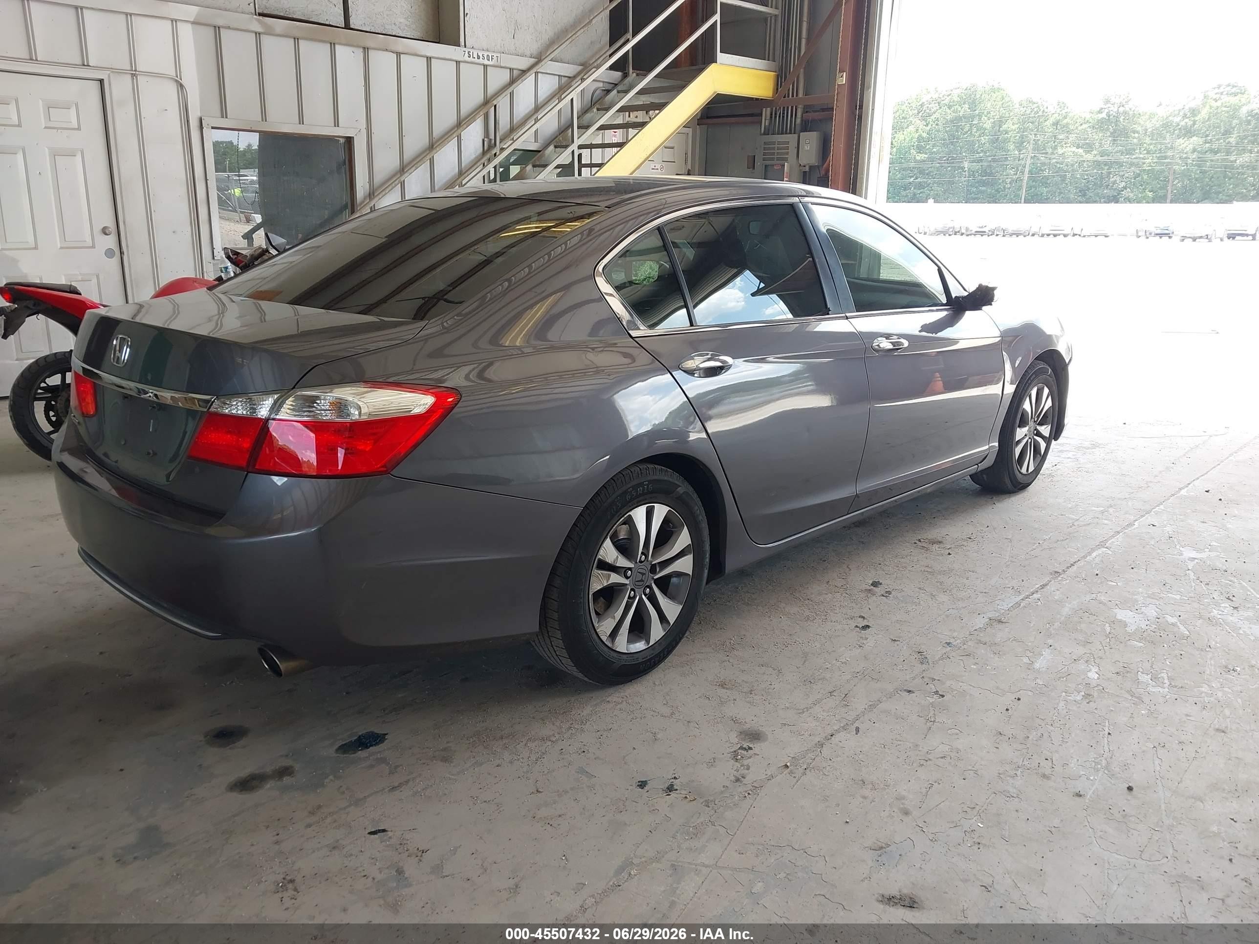 2013 Honda Accord Lx Gray vin: 1HGCR2F39DA252525