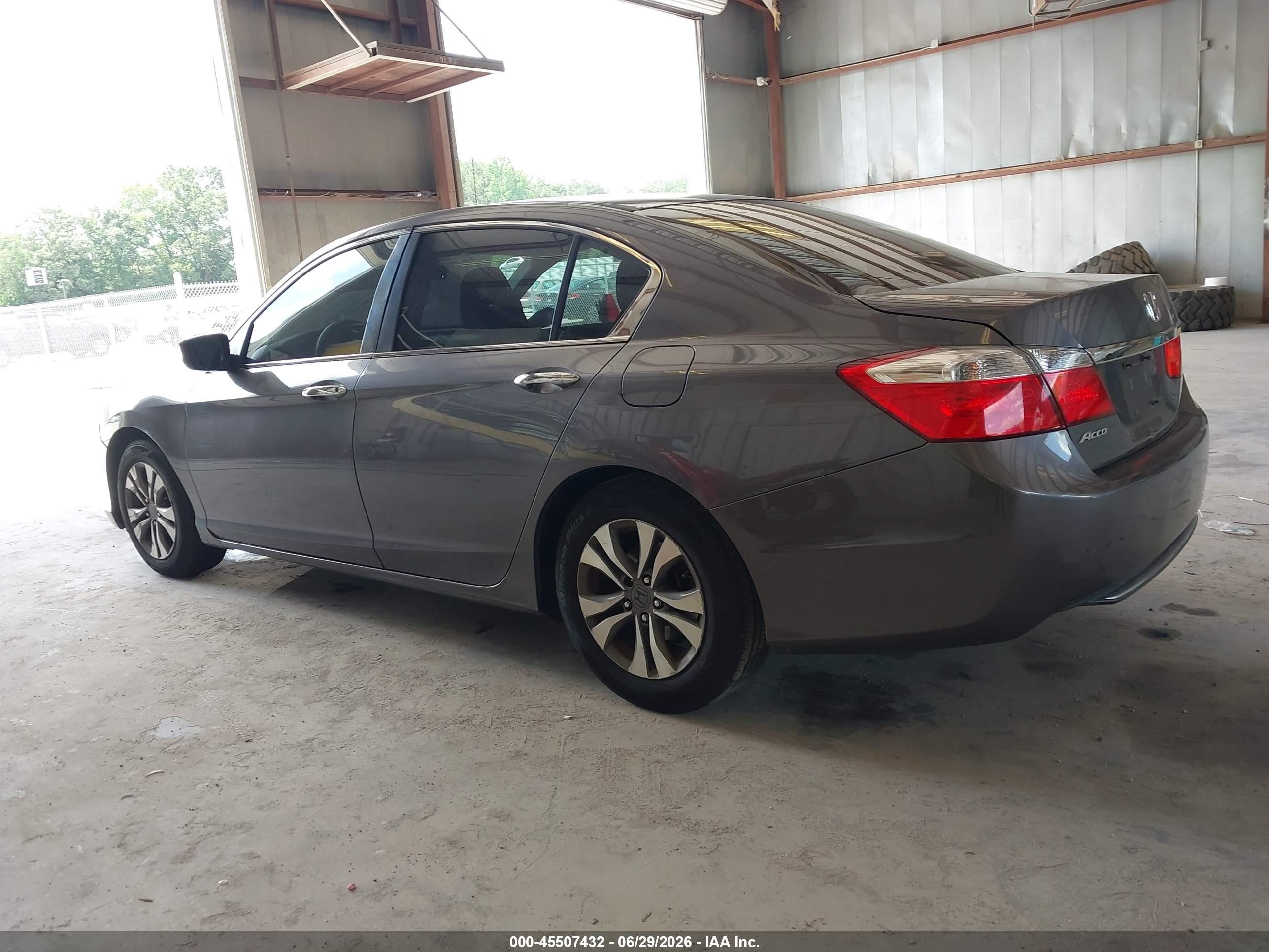 2013 Honda Accord Lx Gray vin: 1HGCR2F39DA252525