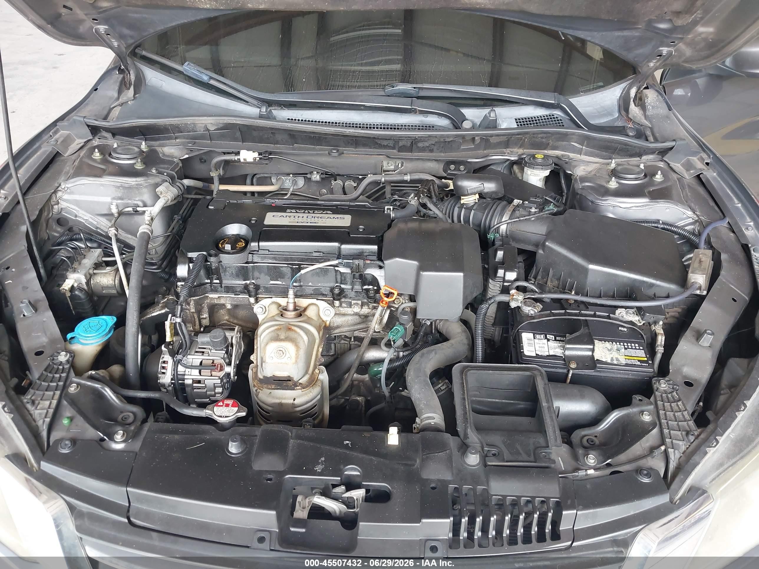 2013 Honda Accord Lx Gray vin: 1HGCR2F39DA252525