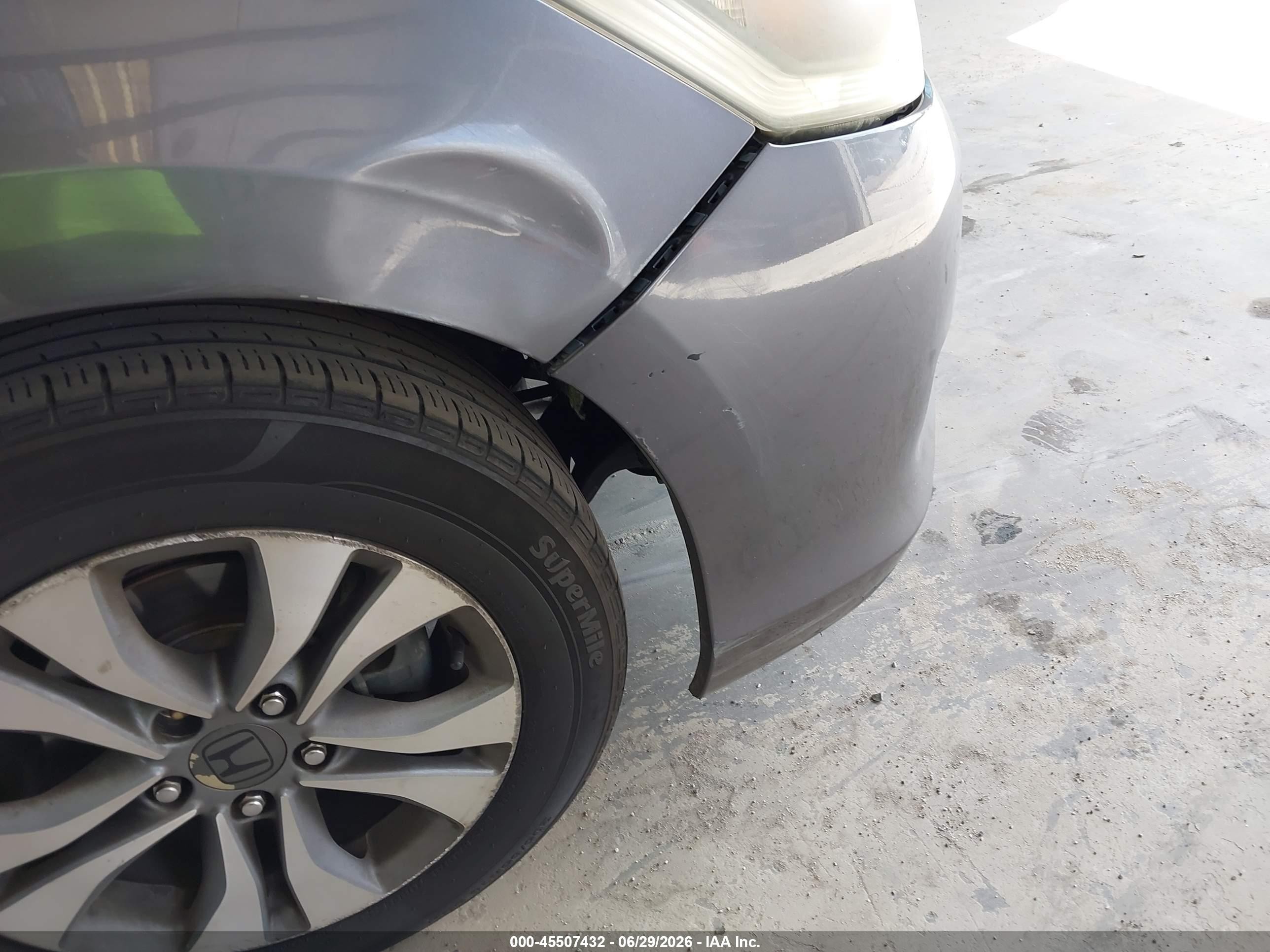 2013 Honda Accord Lx Gray vin: 1HGCR2F39DA252525