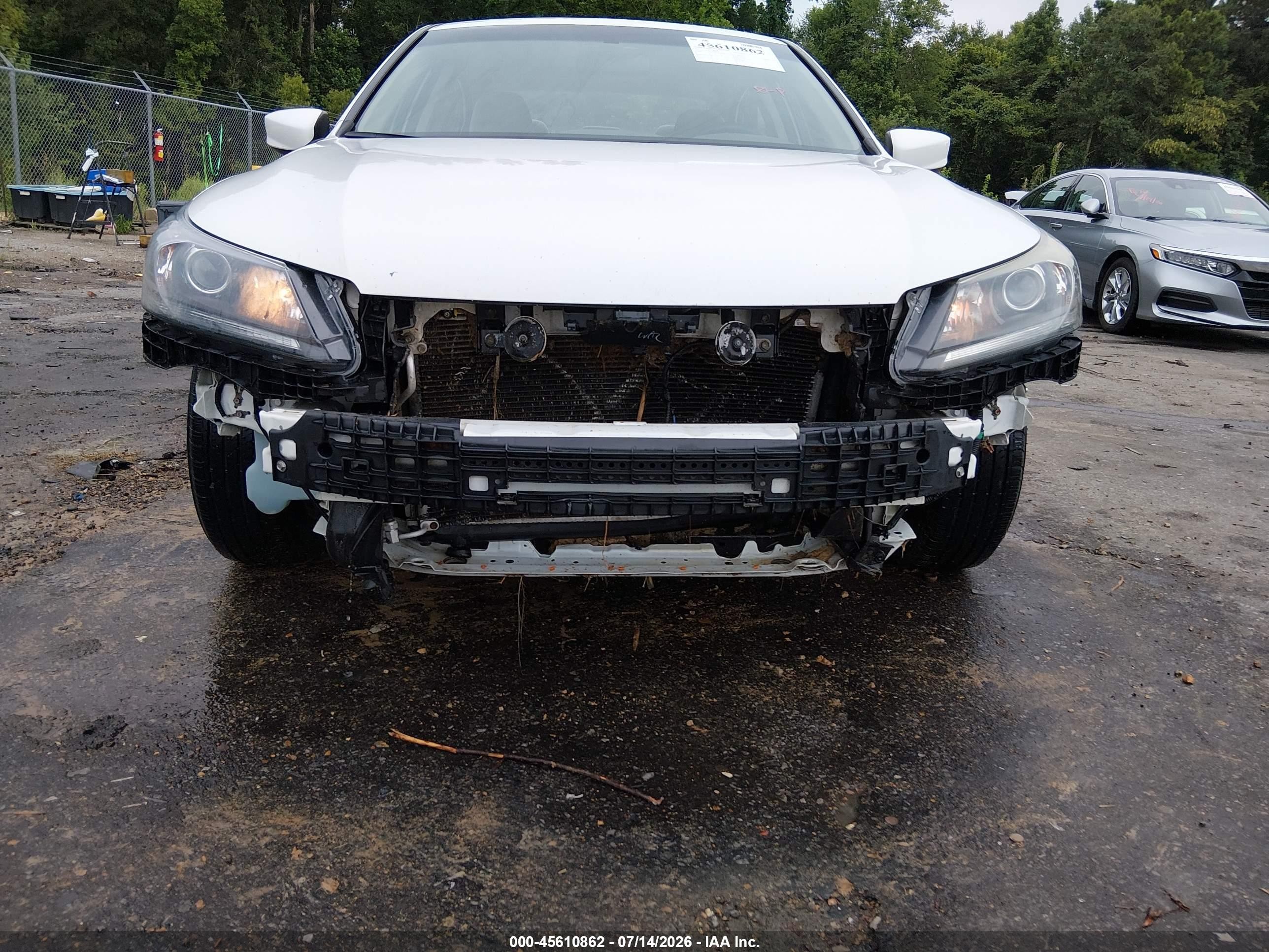 2013 Honda Accord Lx White vin: 1HGCR2F39DA264089