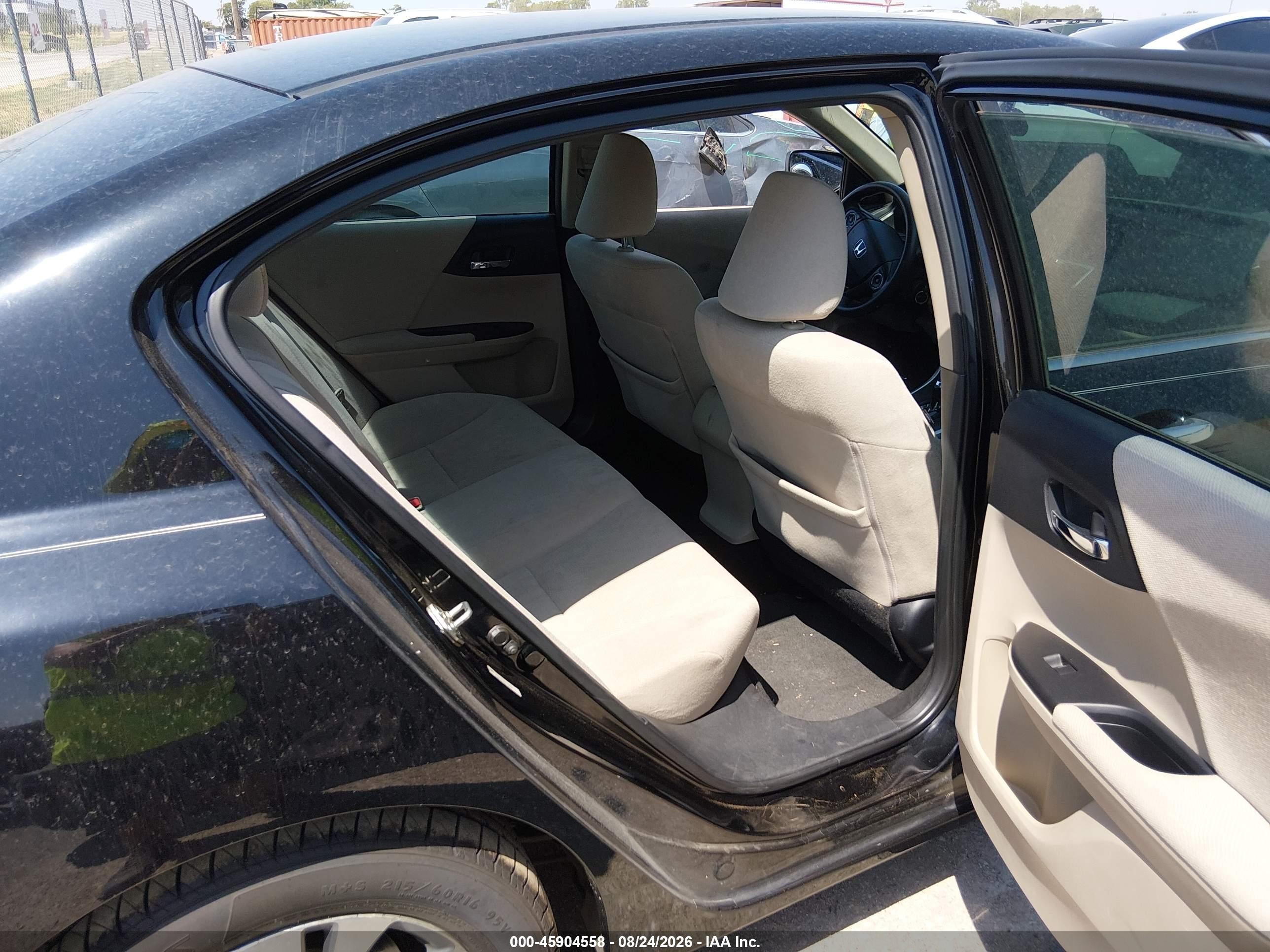 2013 Honda Accord Lx Black vin: 1HGCR2F39DA275416