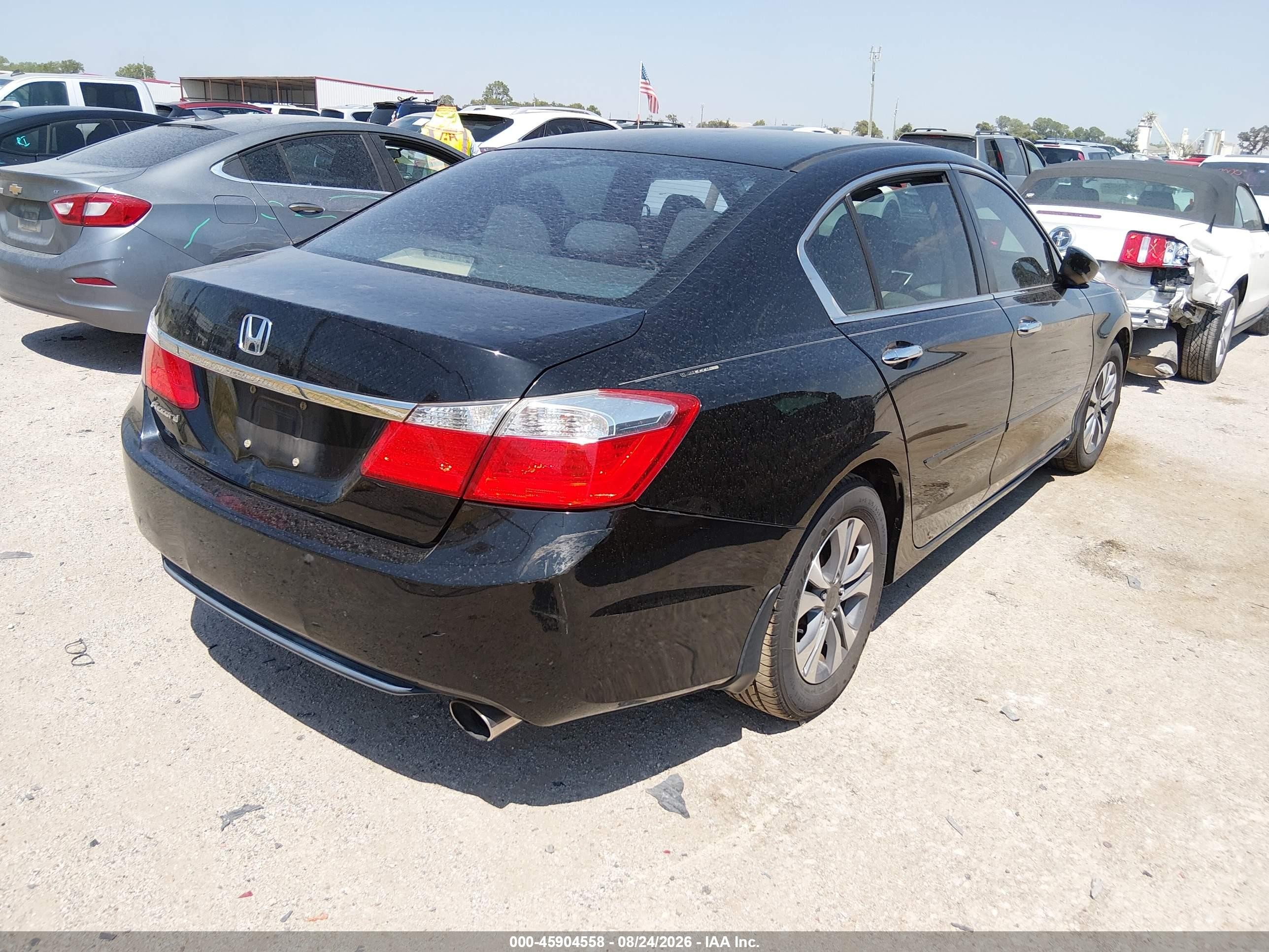 2013 Honda Accord Lx Black vin: 1HGCR2F39DA275416