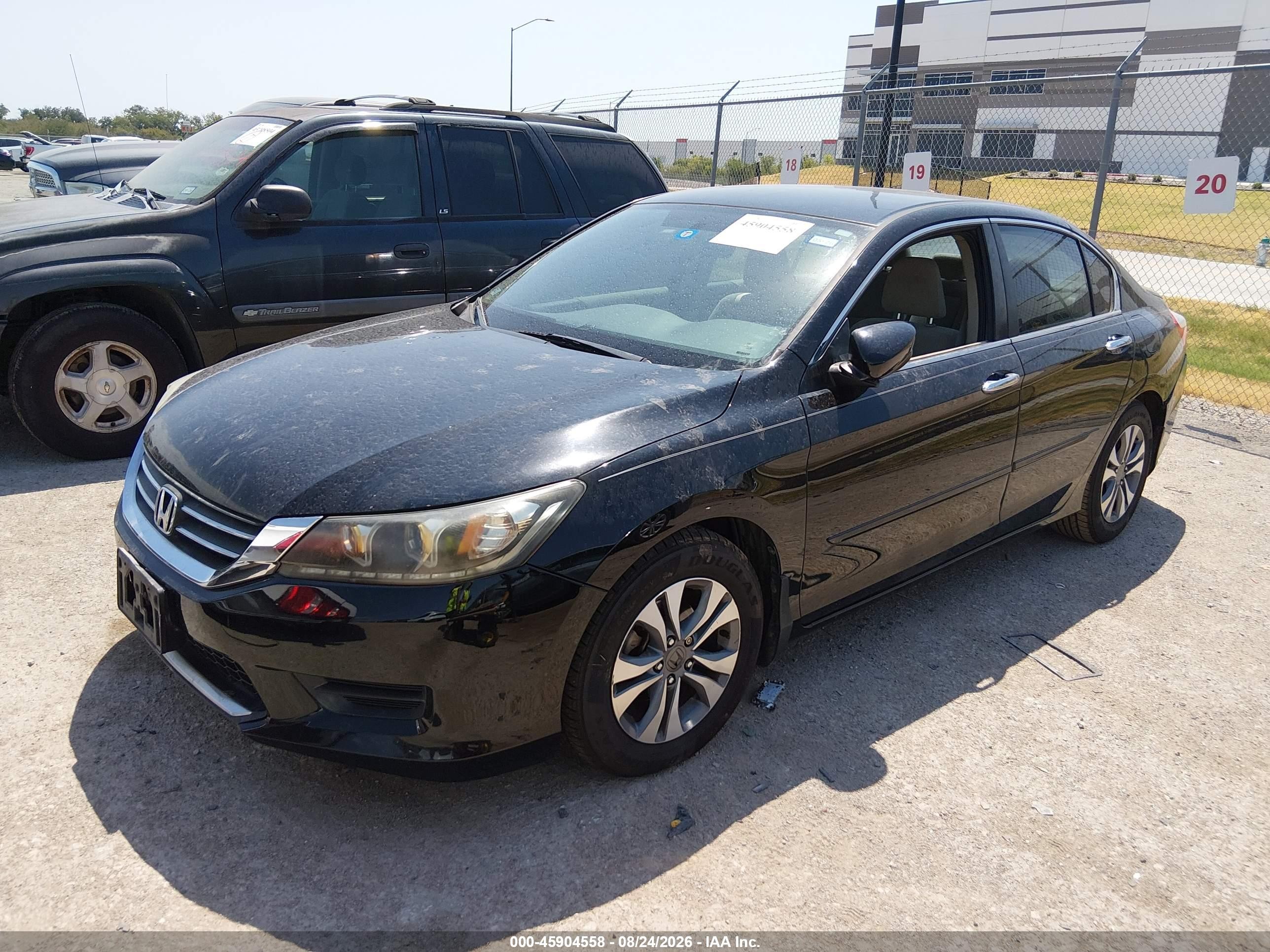 2013 Honda Accord Lx Black vin: 1HGCR2F39DA275416