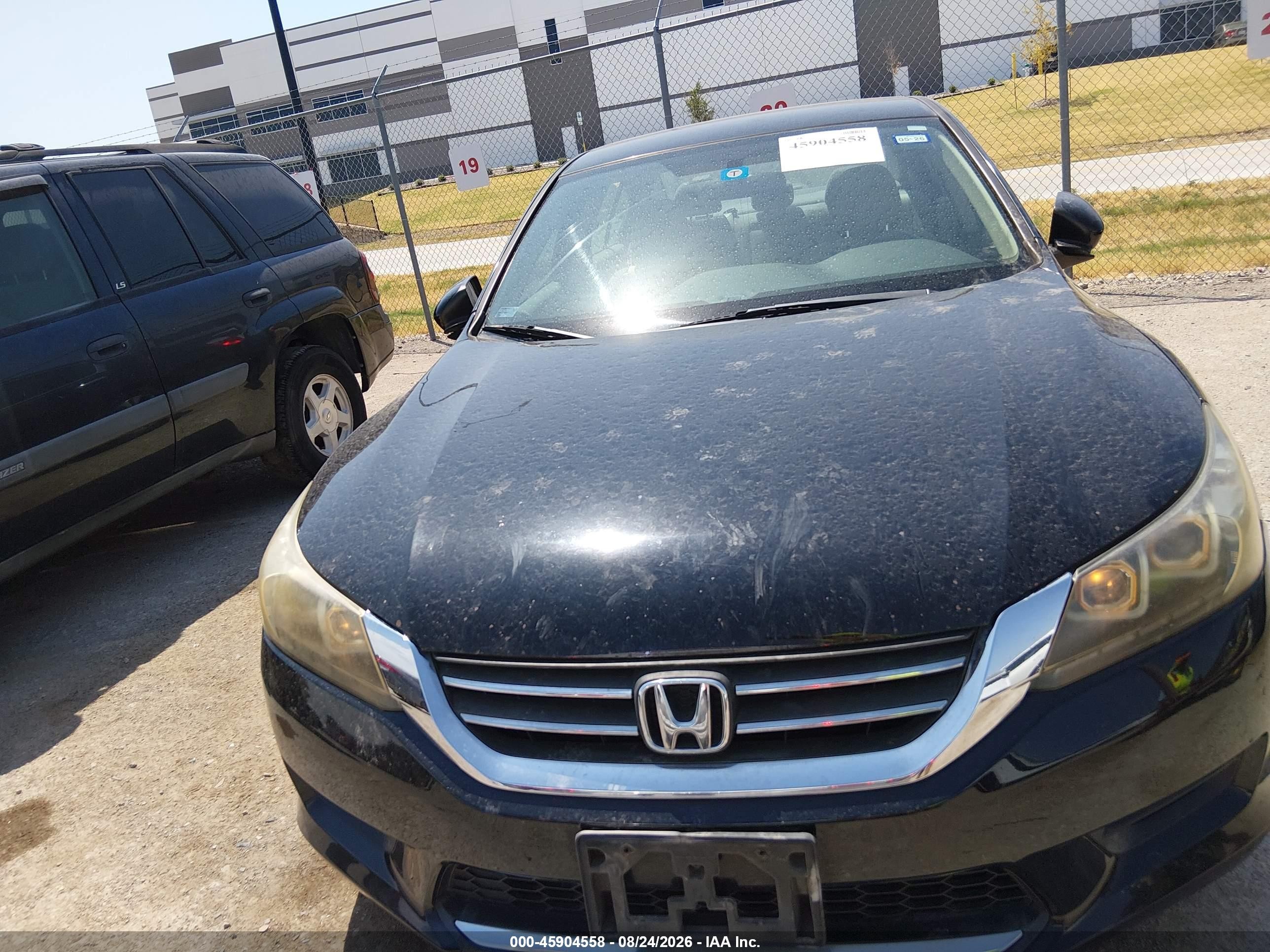 2013 Honda Accord Lx Black vin: 1HGCR2F39DA275416