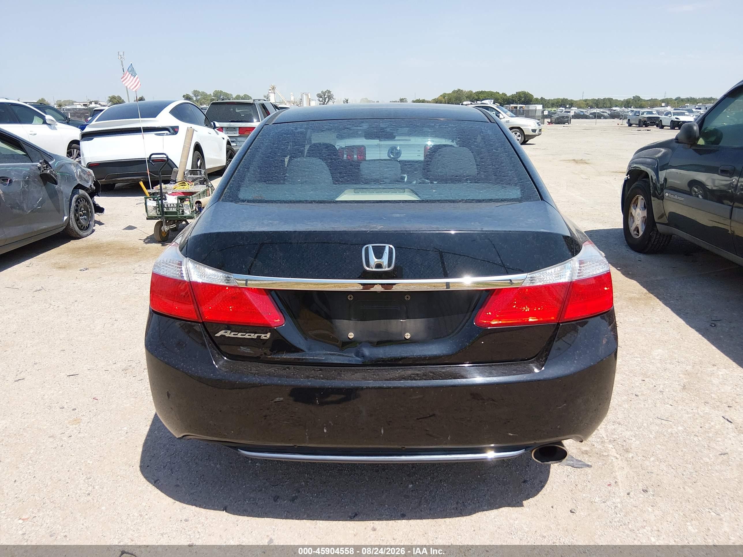 2013 Honda Accord Lx Black vin: 1HGCR2F39DA275416