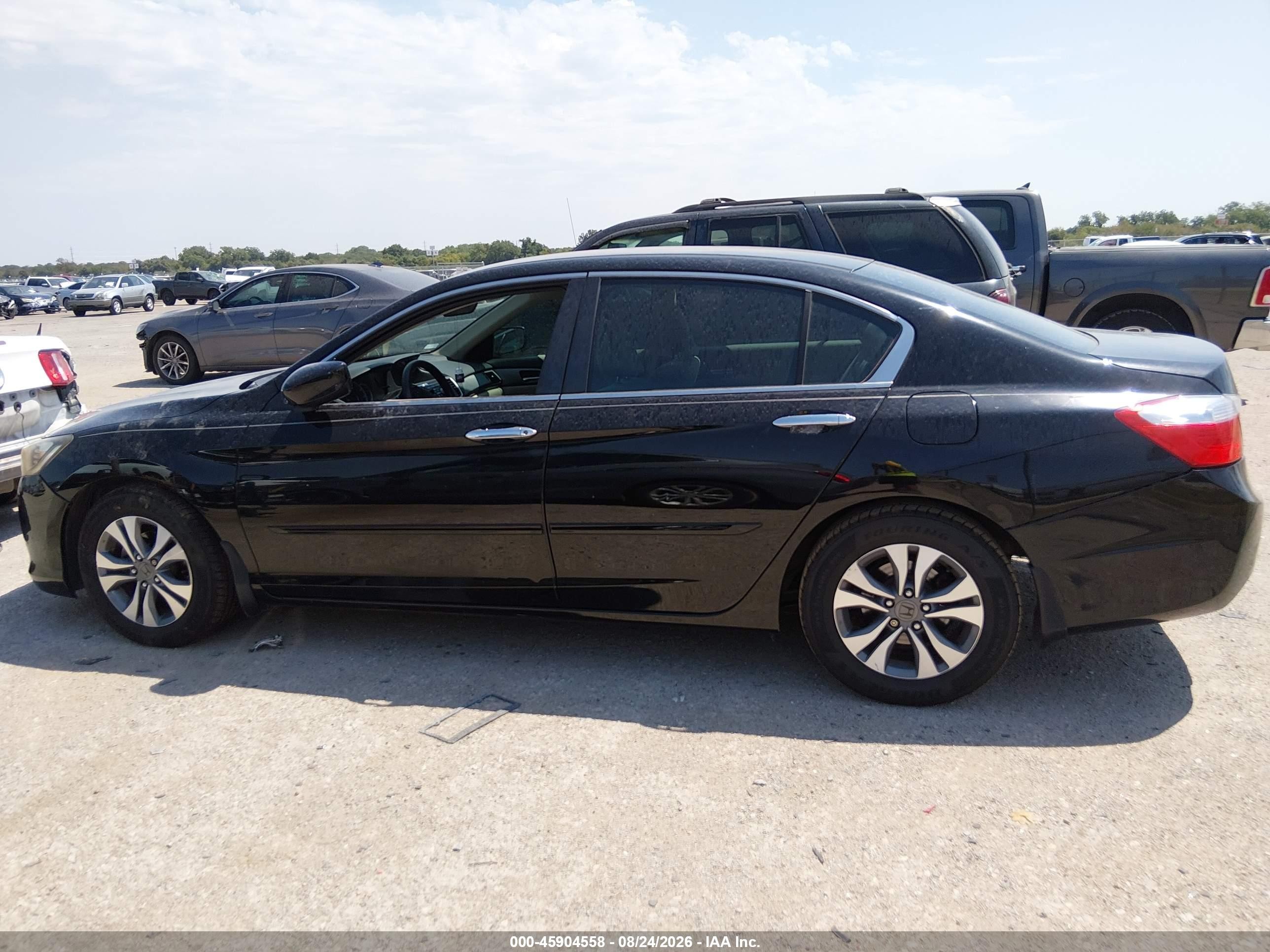 2013 Honda Accord Lx Black vin: 1HGCR2F39DA275416
