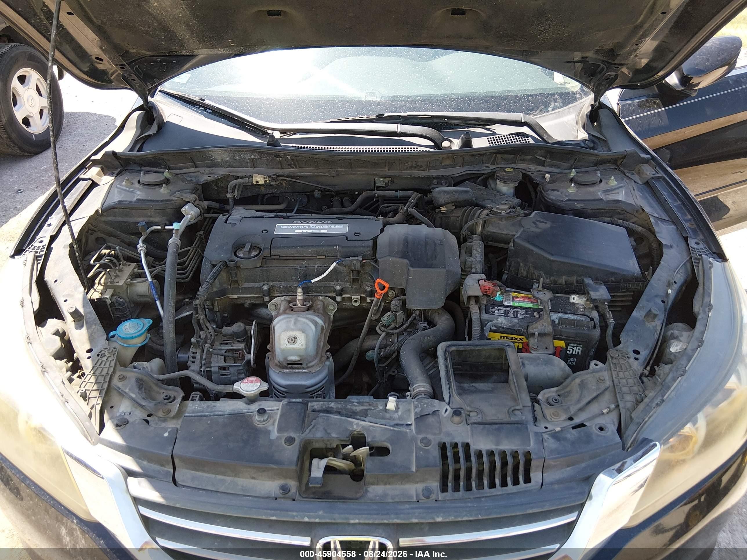 2013 Honda Accord Lx Black vin: 1HGCR2F39DA275416