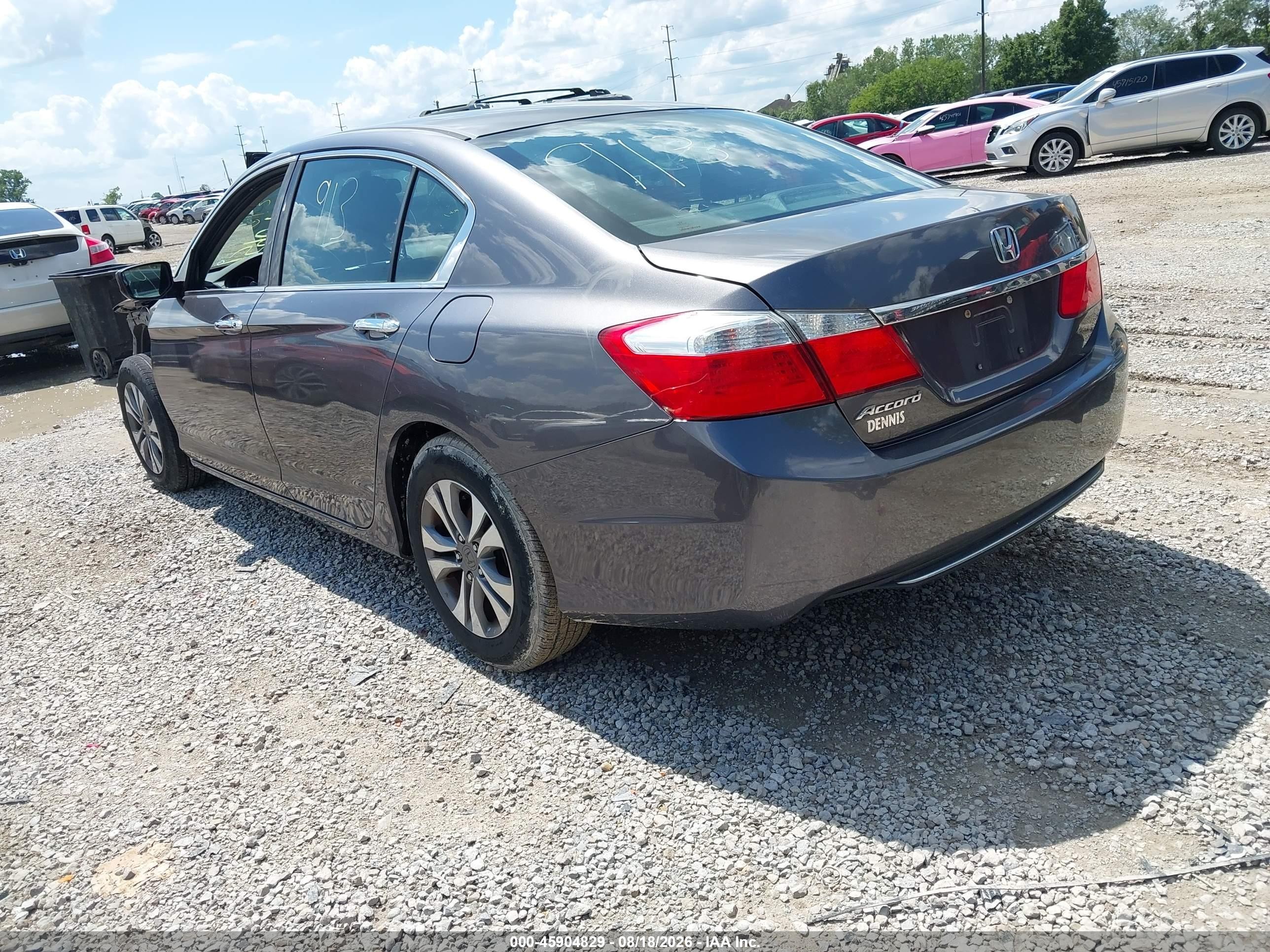 2013 Honda Accord Lx Серый vin: 1HGCR2F39DA284911