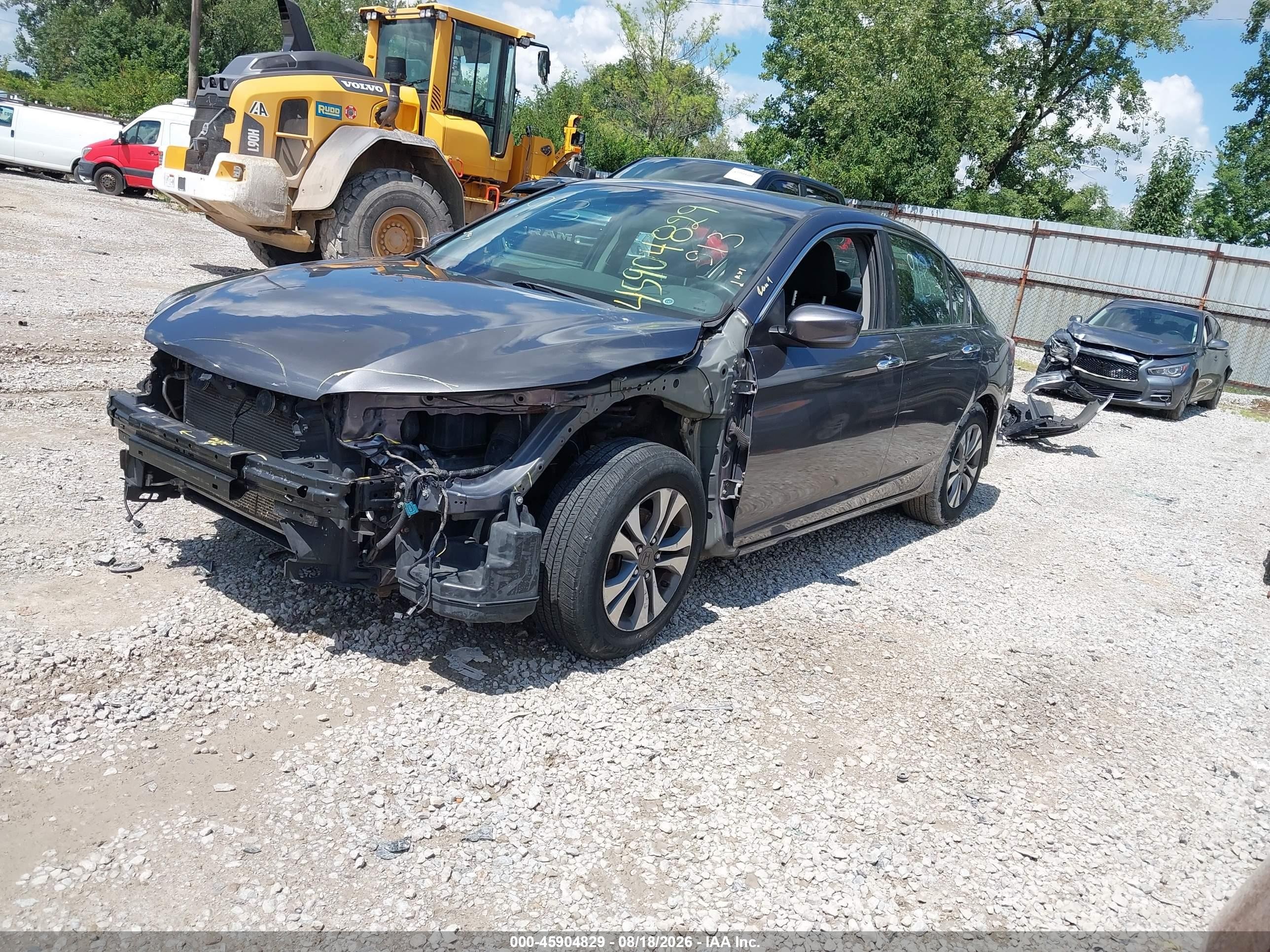 2013 Honda Accord Lx Серый vin: 1HGCR2F39DA284911
