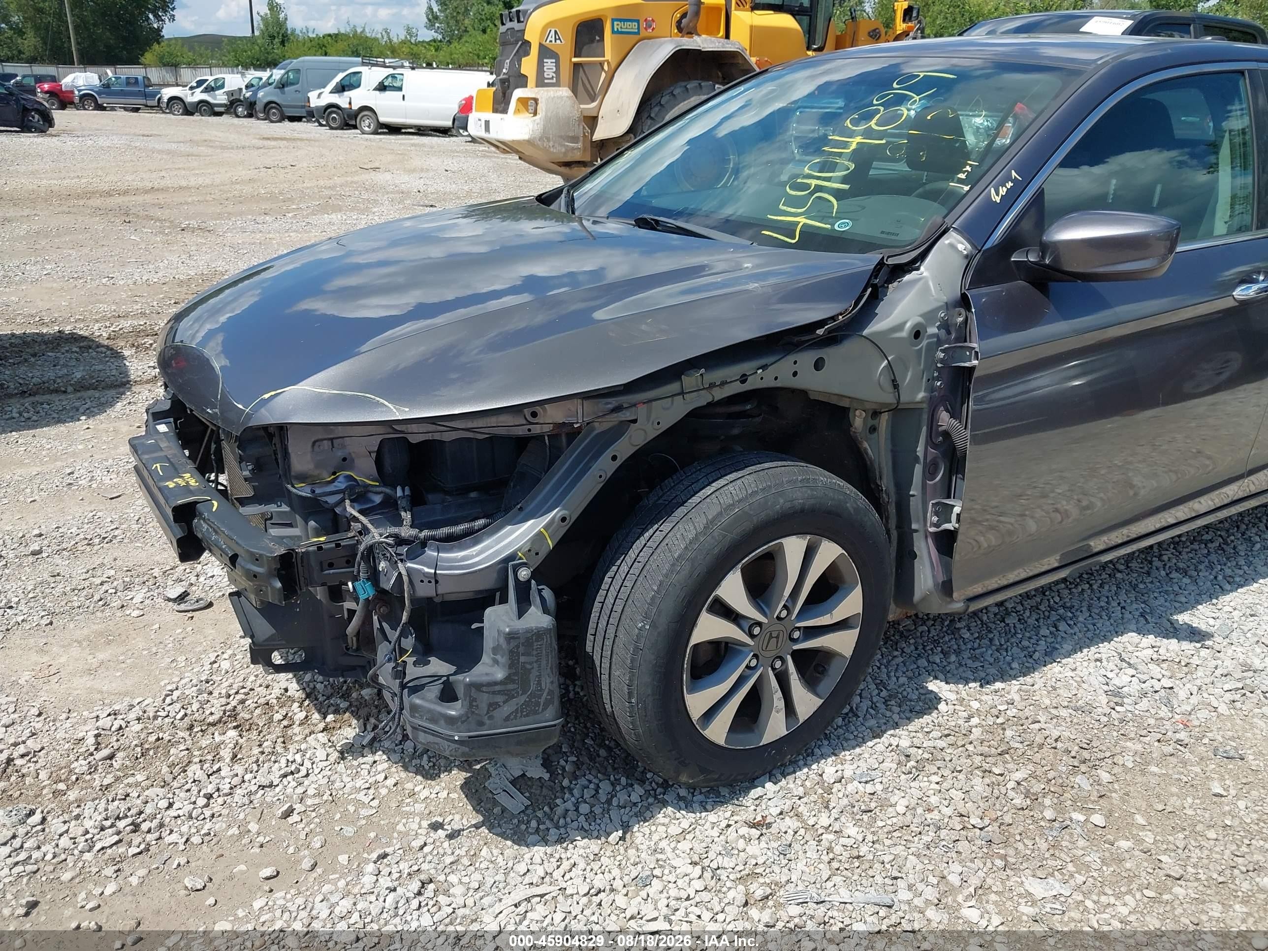 2013 Honda Accord Lx Серый vin: 1HGCR2F39DA284911