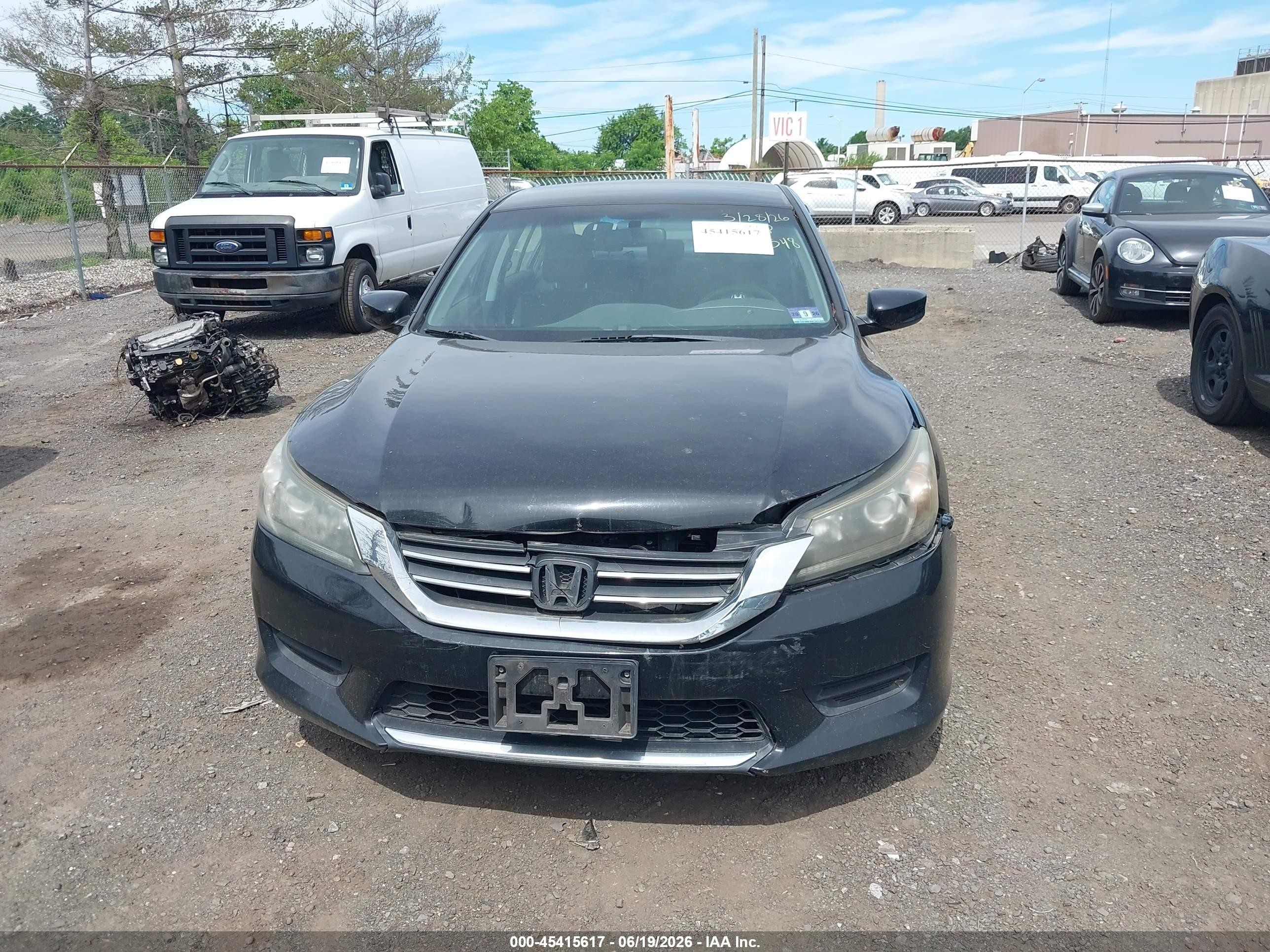 2014 Honda Accord Lx Black vin: 1HGCR2F39EA099548