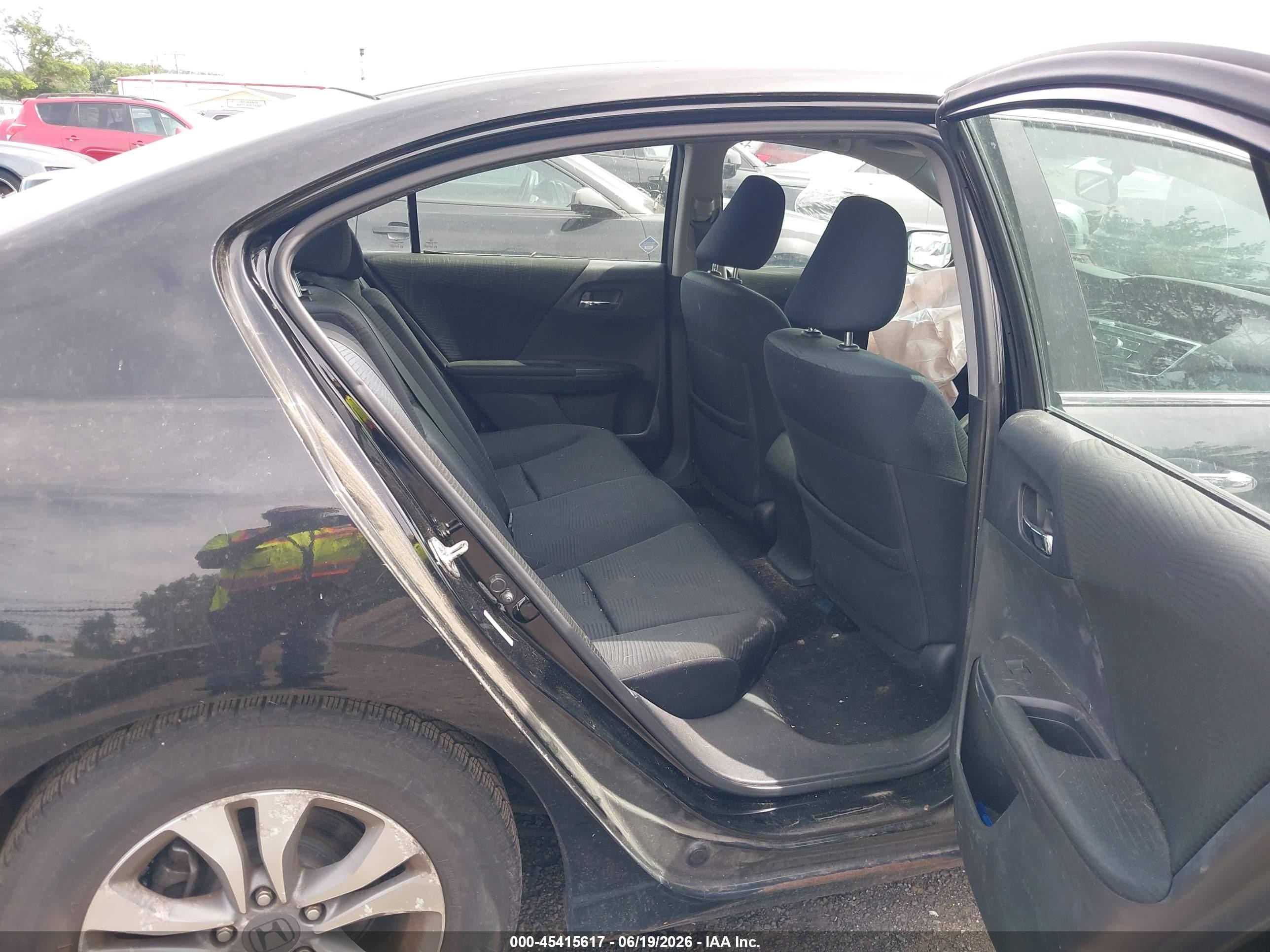 2014 Honda Accord Lx Black vin: 1HGCR2F39EA099548