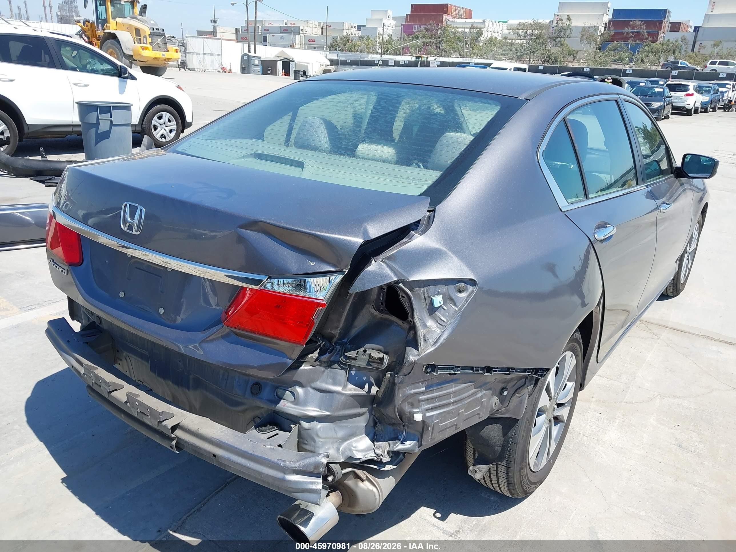 2014 Honda Accord Lx Gray vin: 1HGCR2F39EA149901
