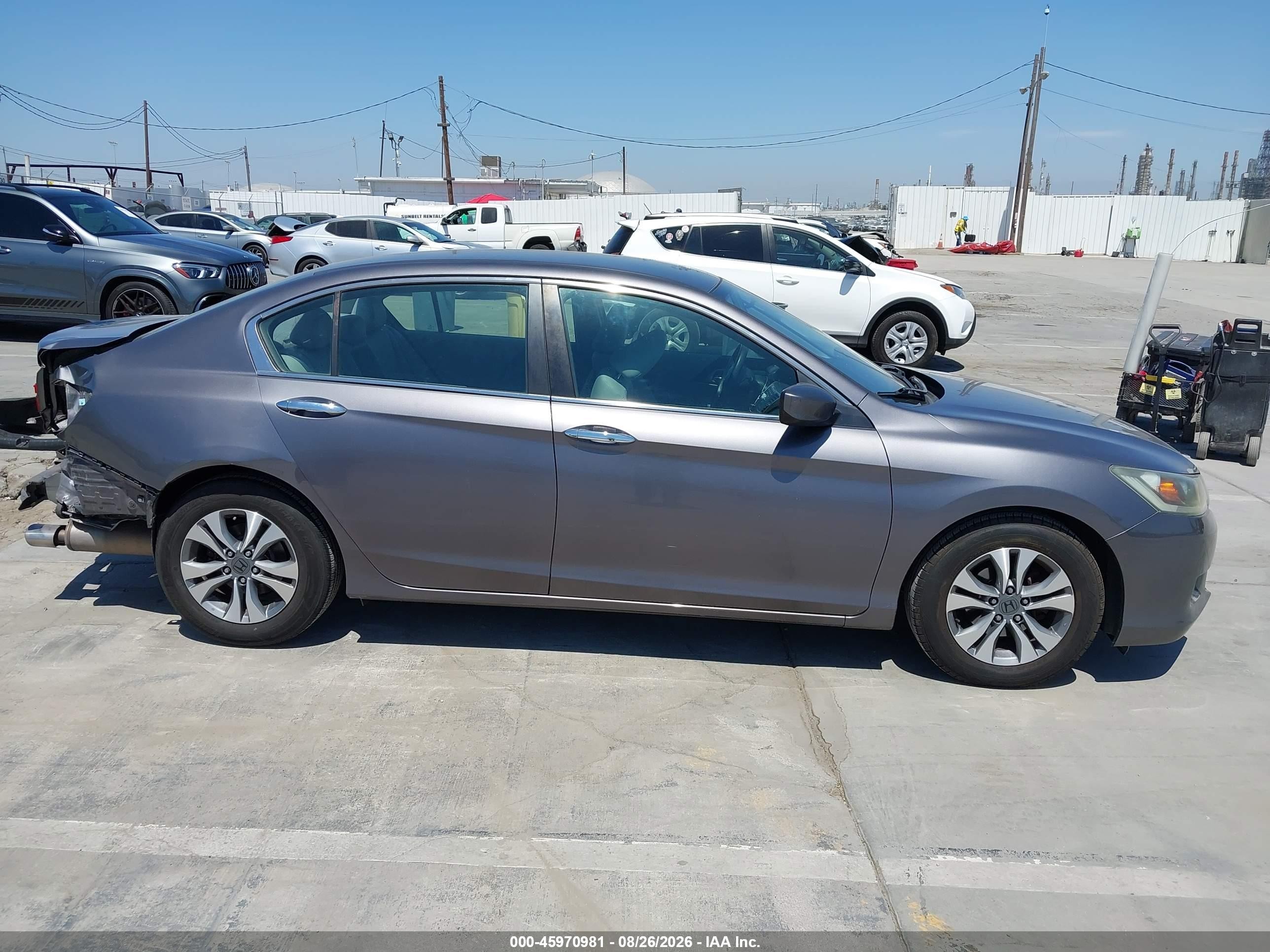 2014 Honda Accord Lx Gray vin: 1HGCR2F39EA149901