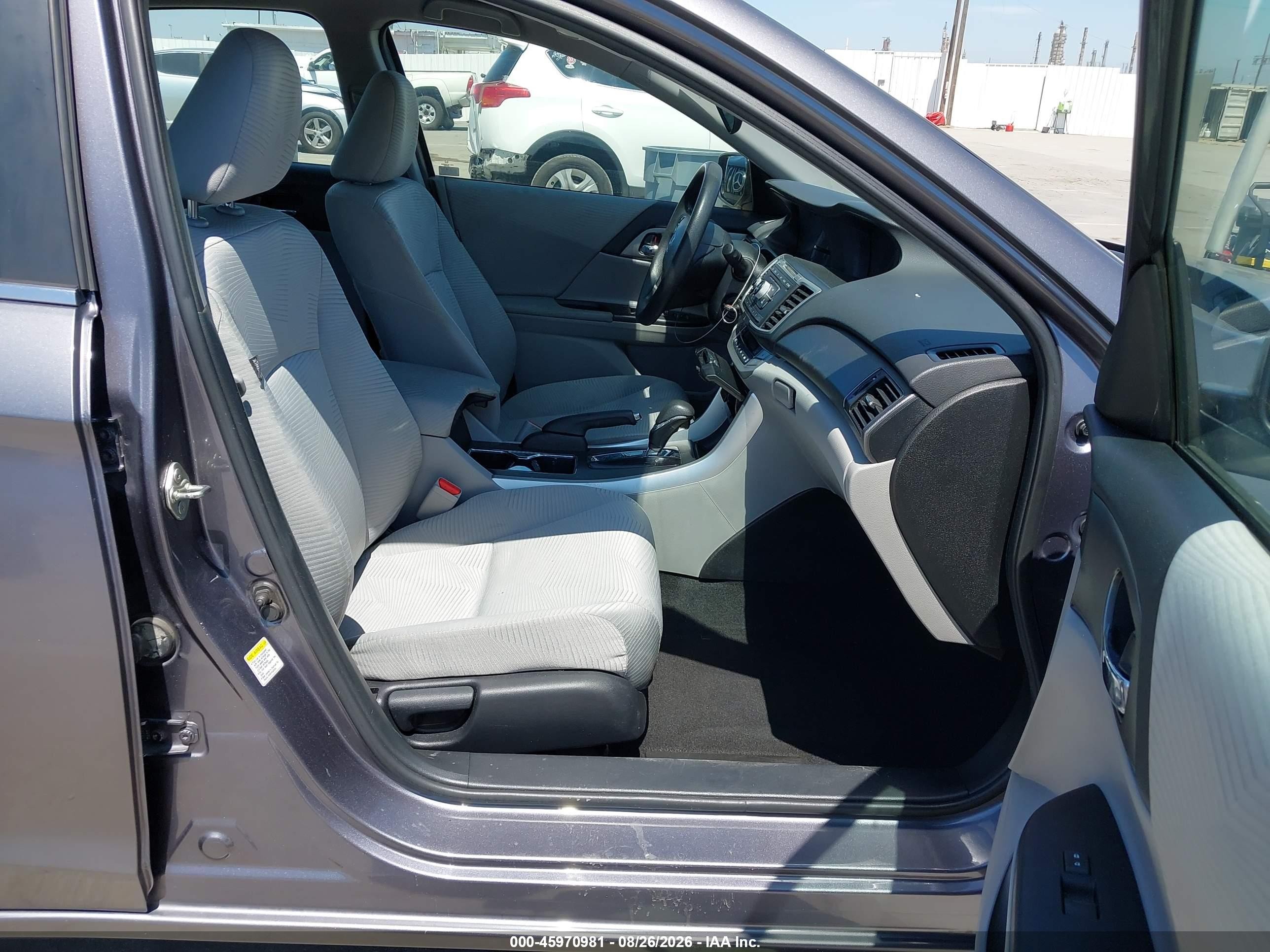 2014 Honda Accord Lx Gray vin: 1HGCR2F39EA149901