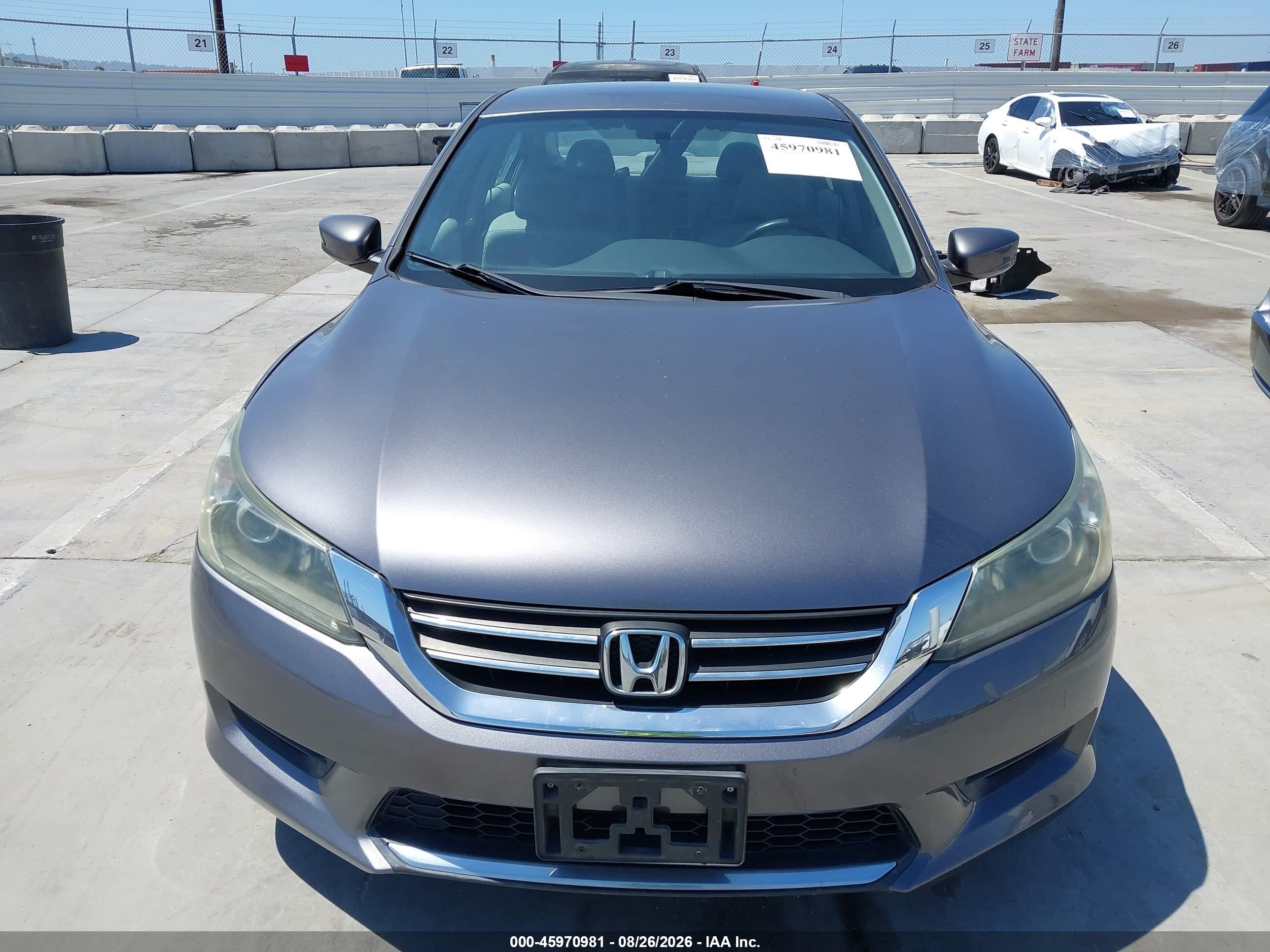 2014 Honda Accord Lx Gray vin: 1HGCR2F39EA149901