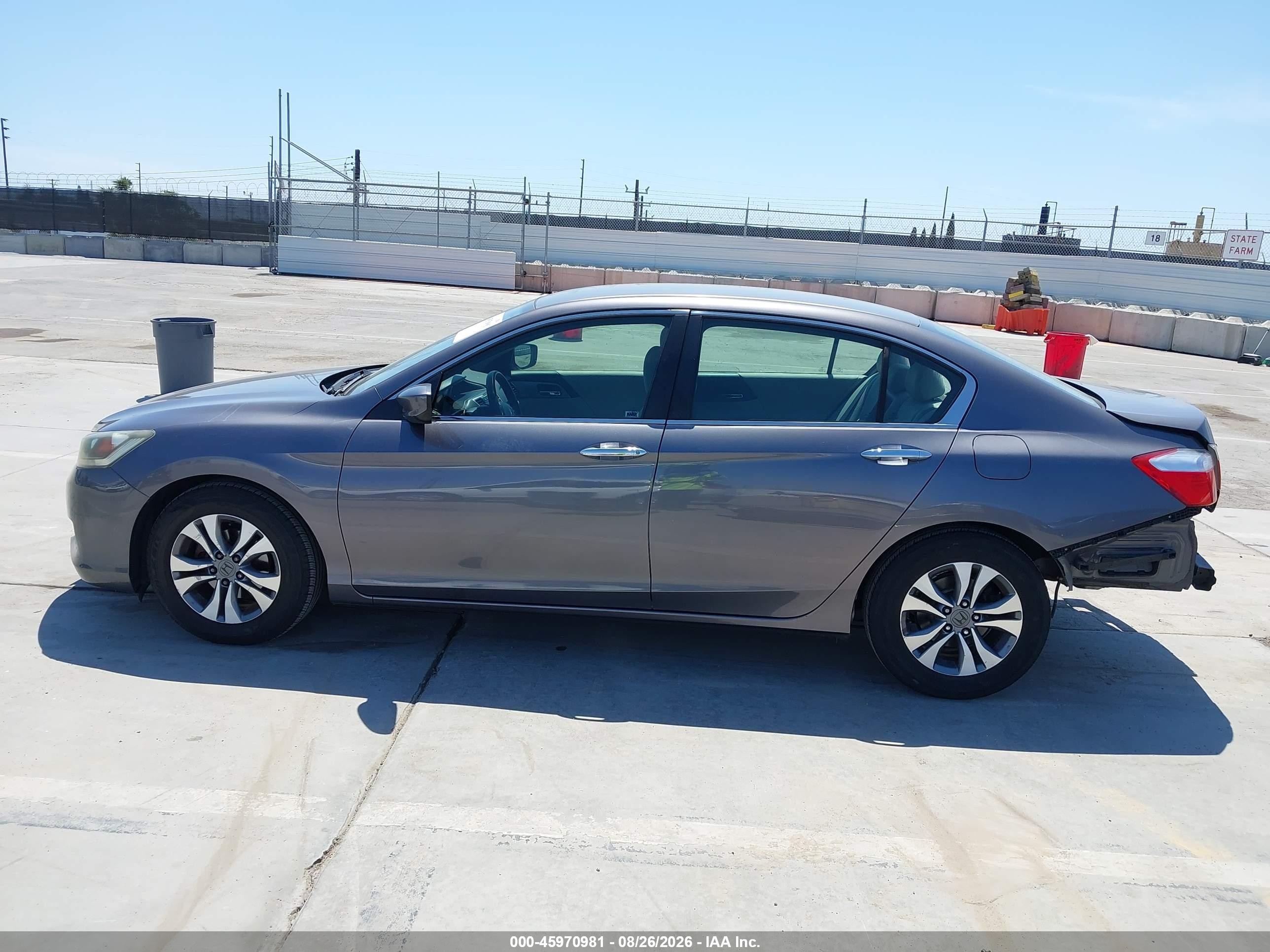 2014 Honda Accord Lx Gray vin: 1HGCR2F39EA149901