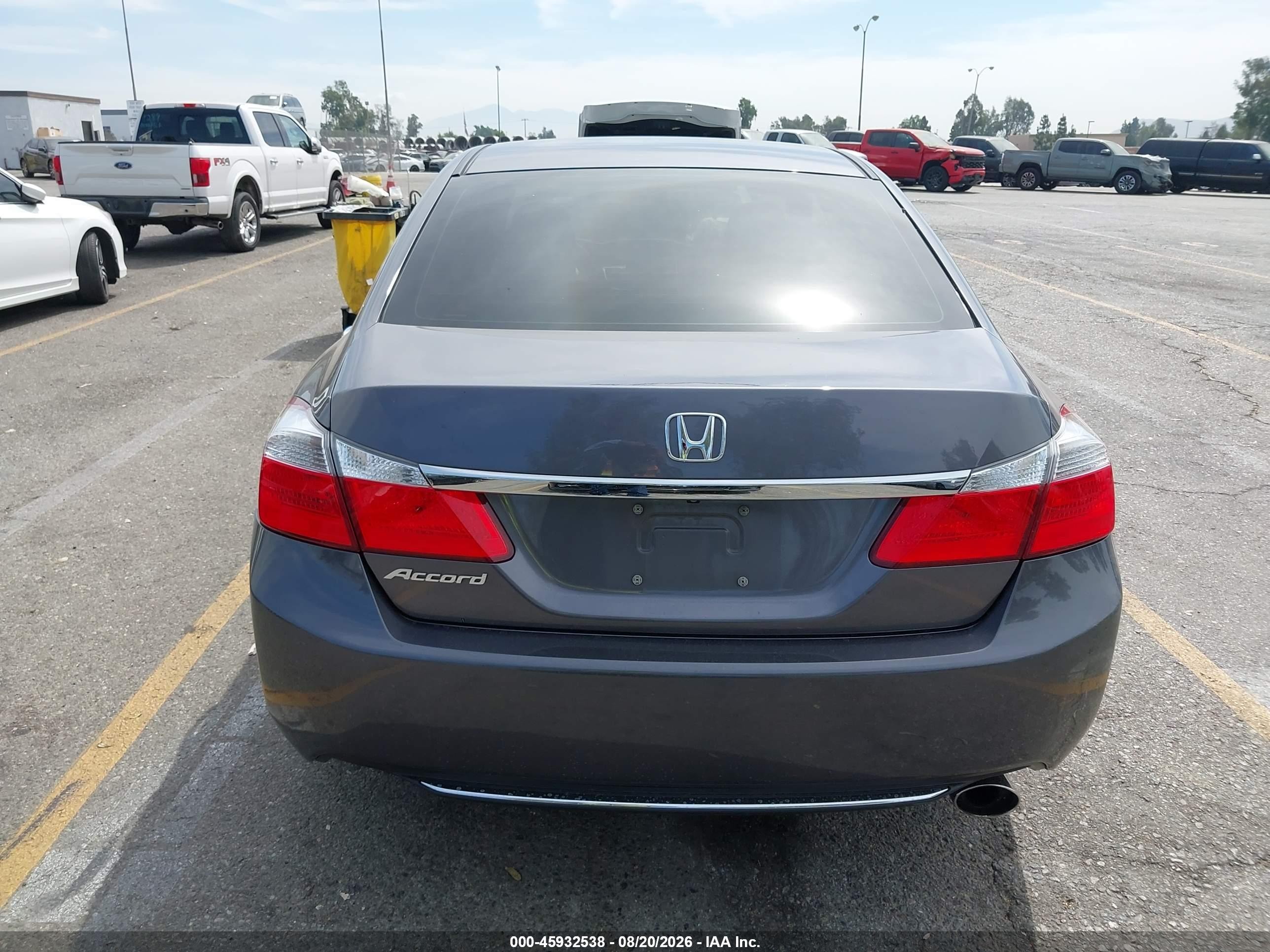 2014 Honda Accord Lx Серый vin: 1HGCR2F39EA200555
