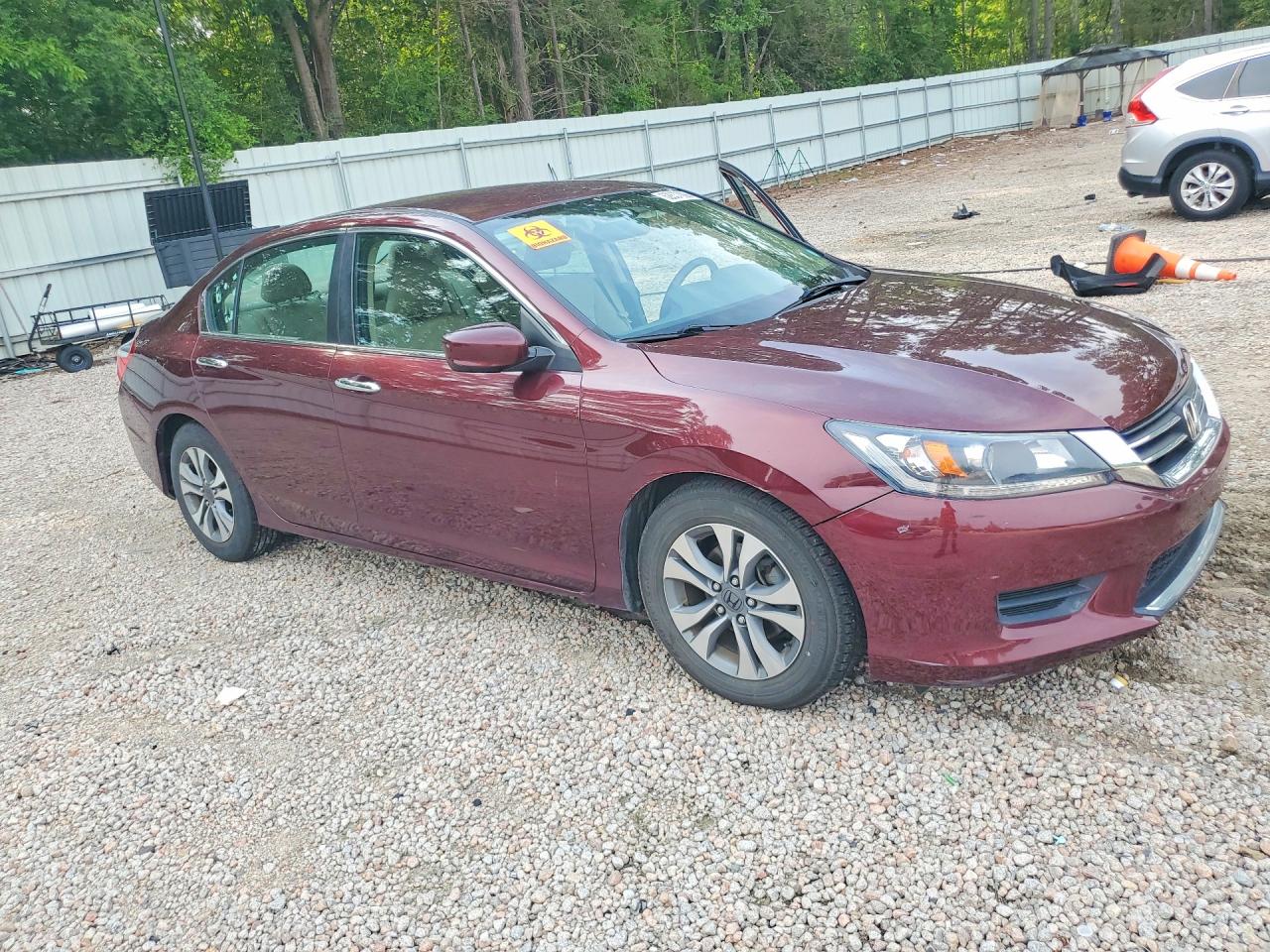 2014 Honda Accord Lx Red vin: 1HGCR2F39EA212317