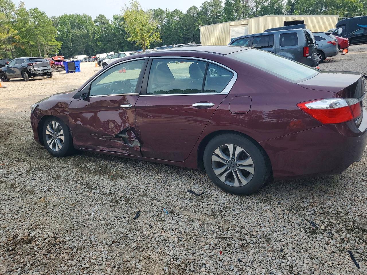 2014 Honda Accord Lx Red vin: 1HGCR2F39EA212317