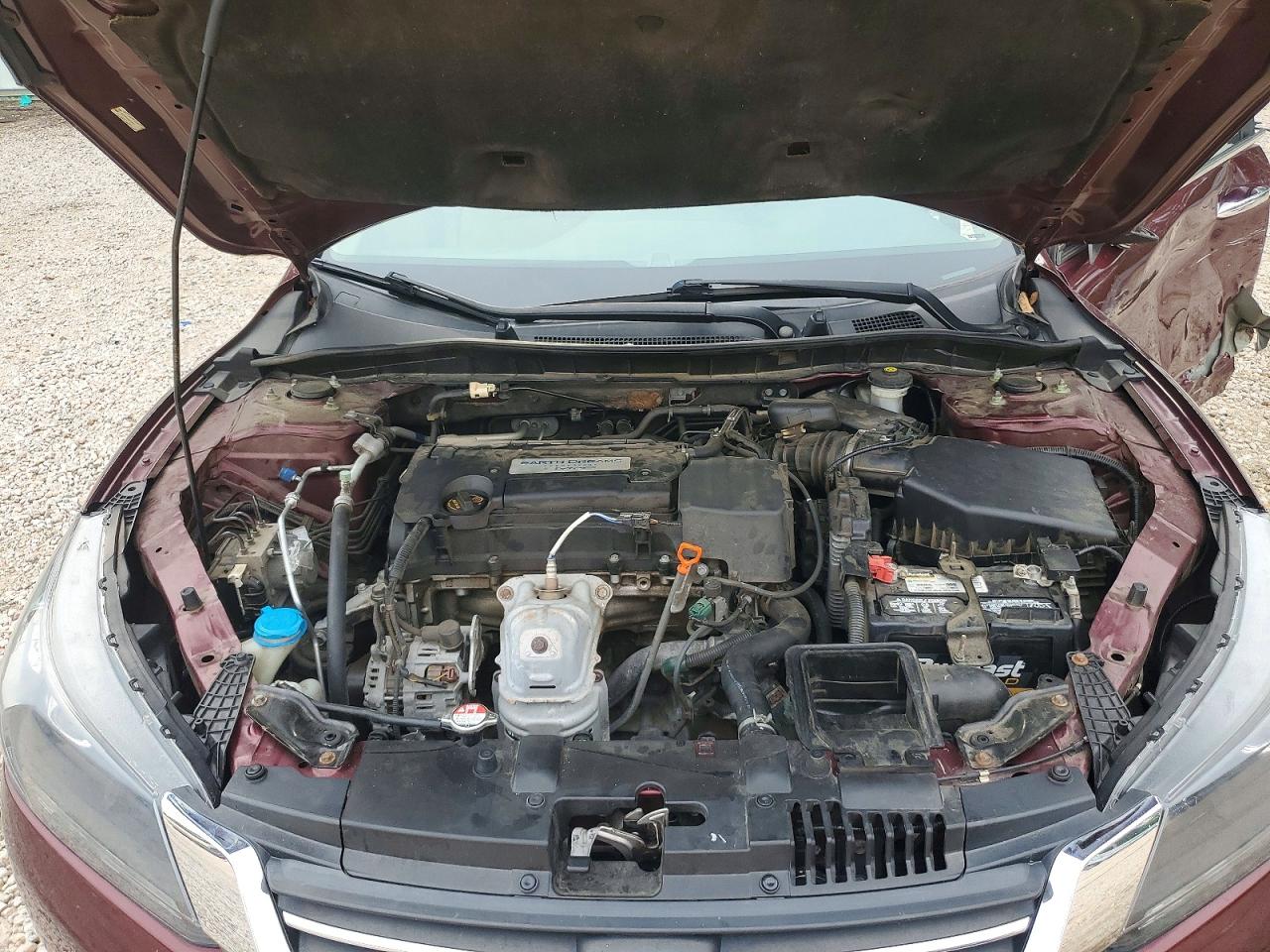 2014 Honda Accord Lx Red vin: 1HGCR2F39EA212317