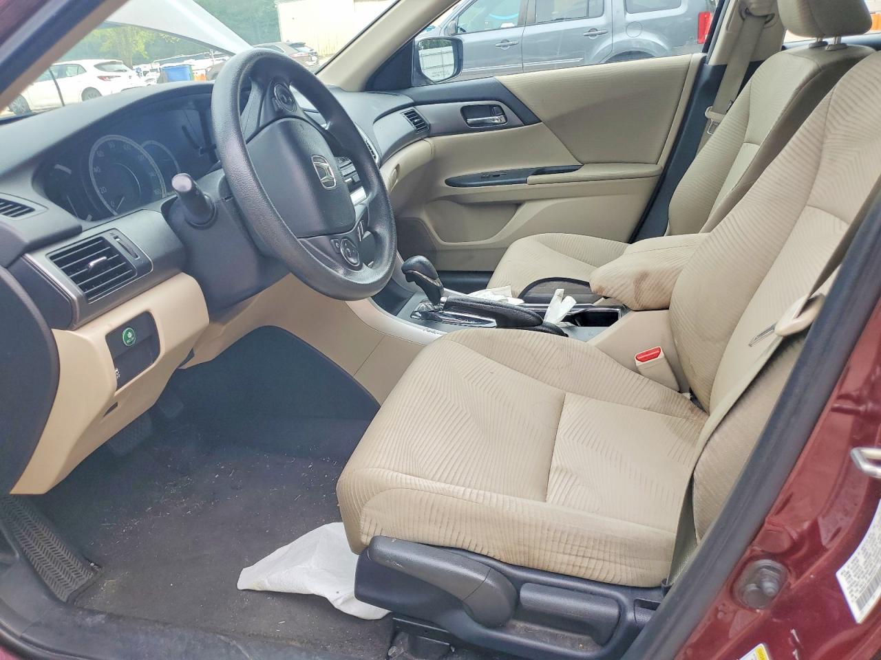 2014 Honda Accord Lx Red vin: 1HGCR2F39EA212317