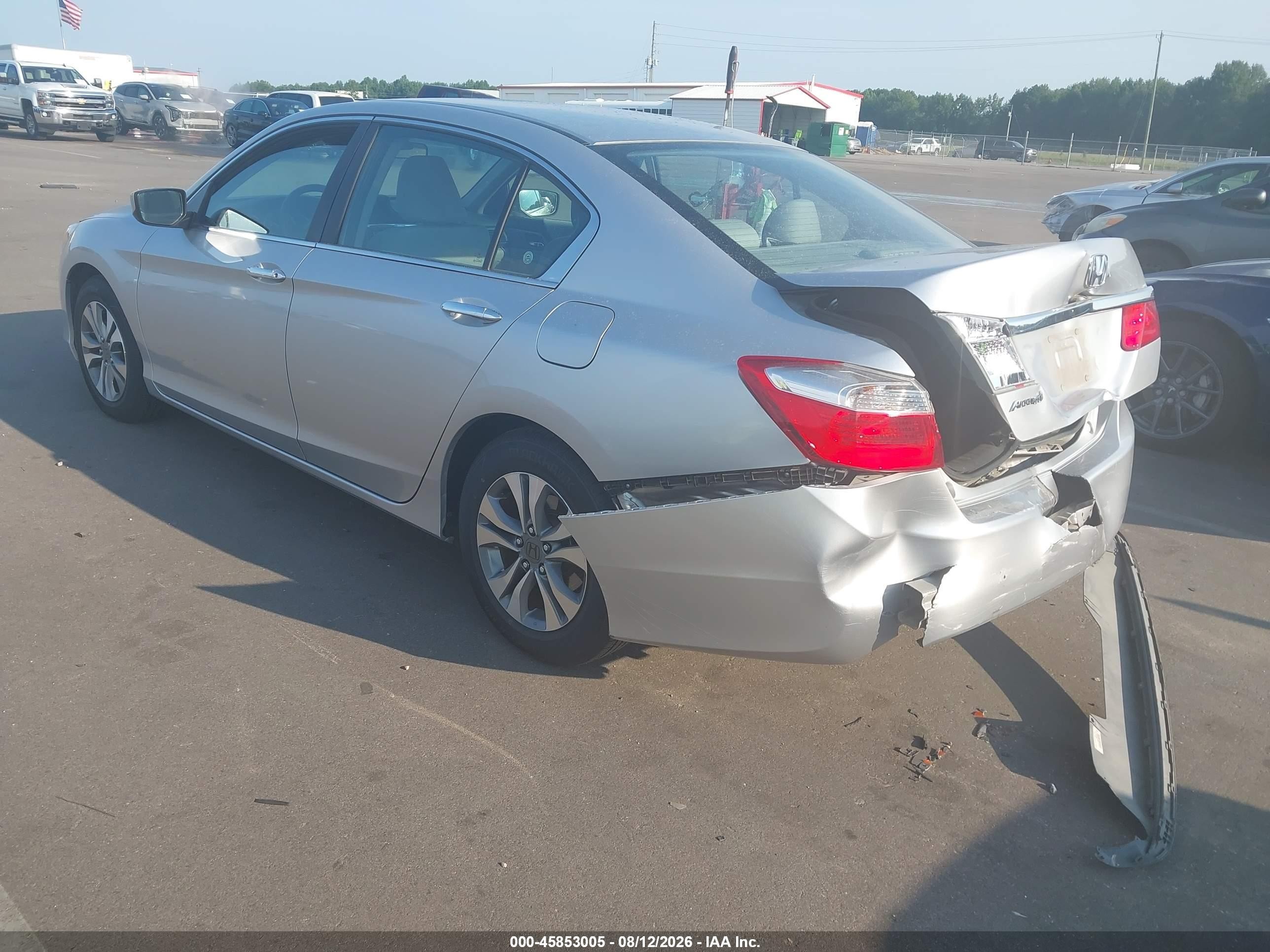 2014 Honda Accord Lx Silver vin: 1HGCR2F39EA253773