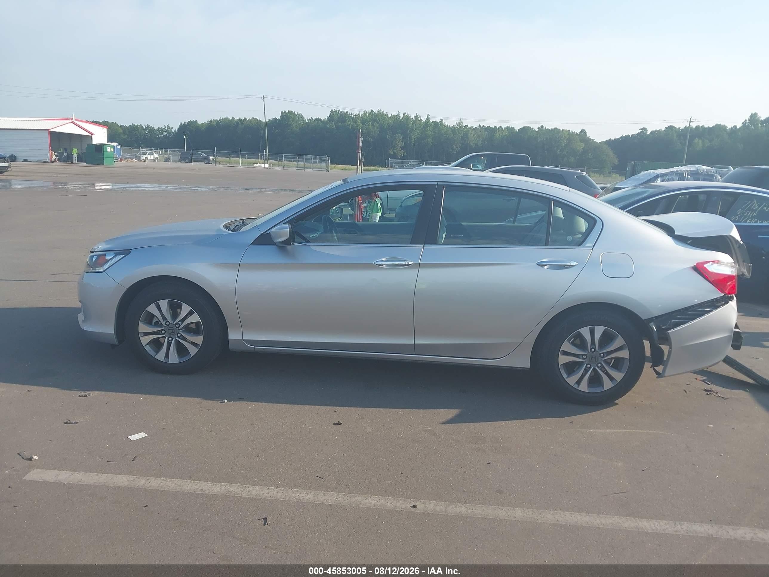 2014 Honda Accord Lx Silver vin: 1HGCR2F39EA253773