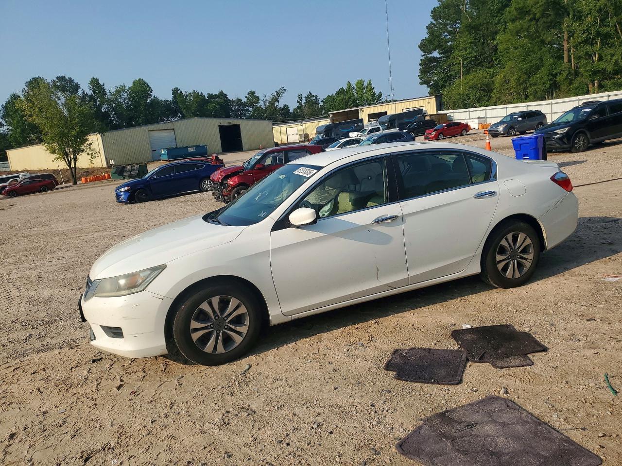 2014 Honda Accord Lx White vin: 1HGCR2F39EA264496