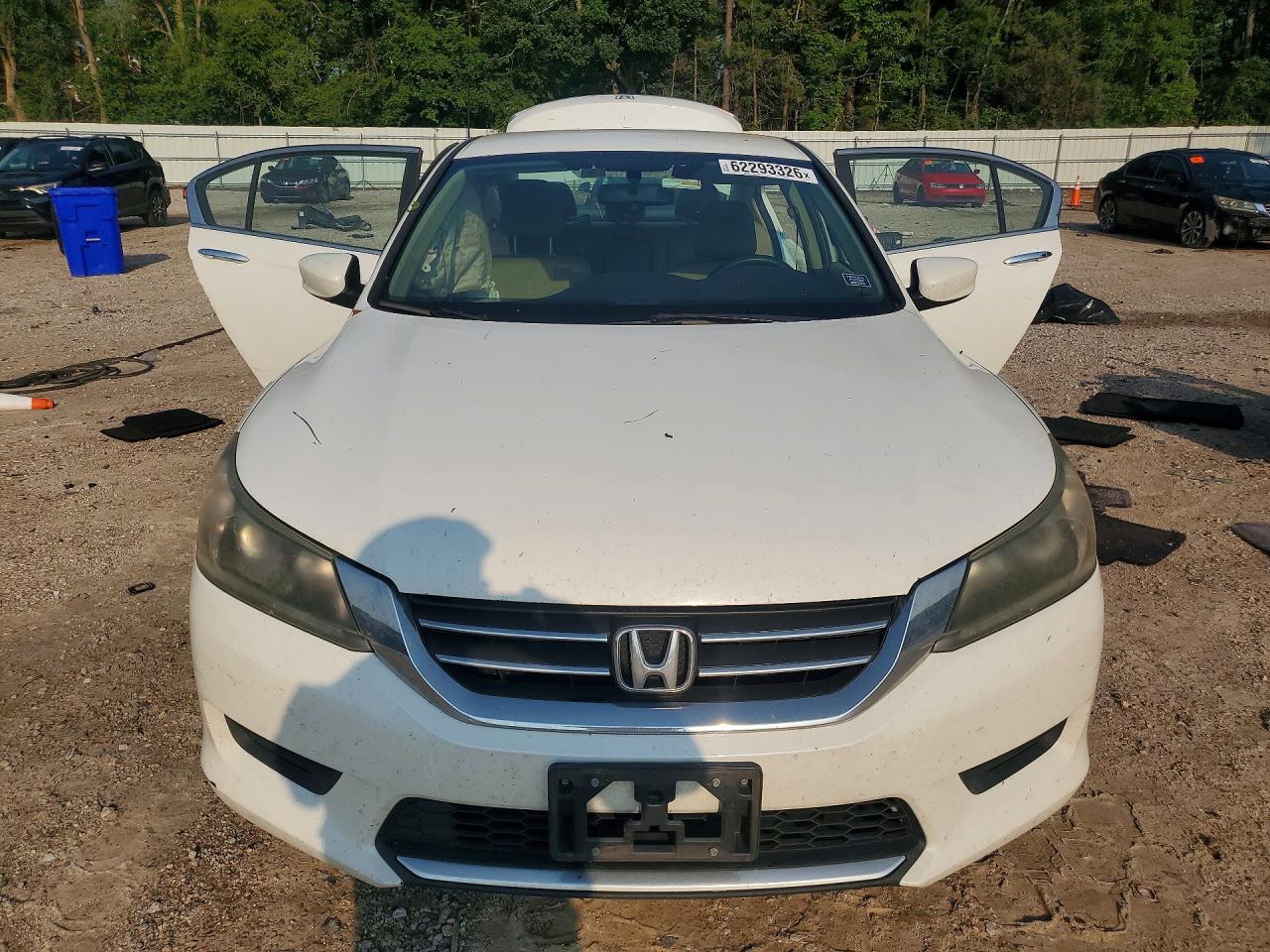 2014 Honda Accord Lx White vin: 1HGCR2F39EA264496