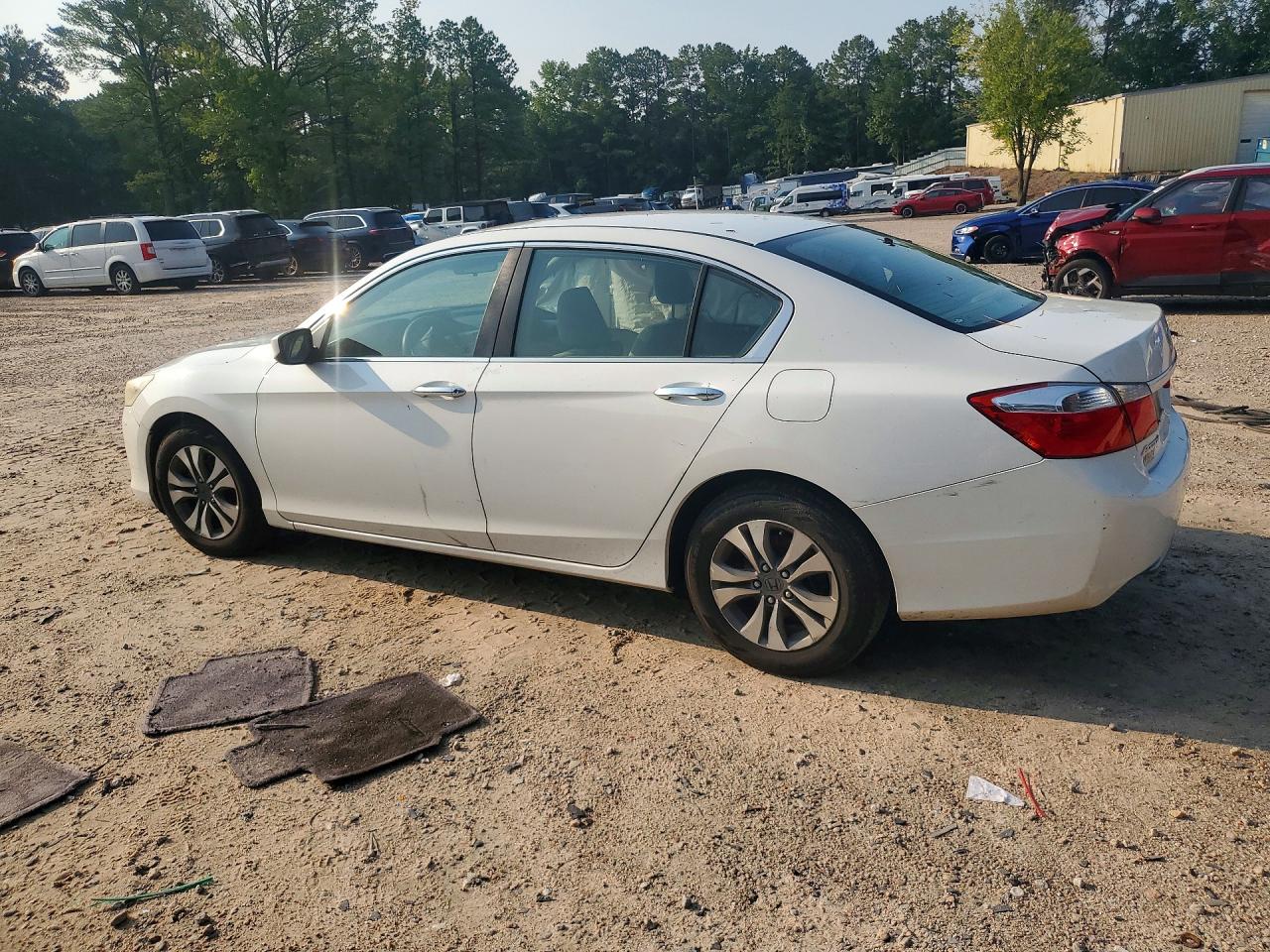 2014 Honda Accord Lx White vin: 1HGCR2F39EA264496