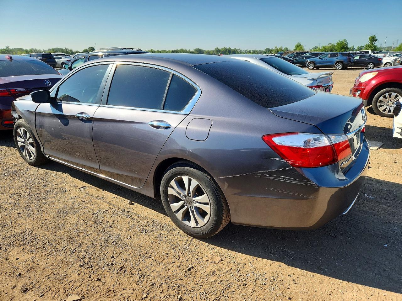 2014 Honda Accord Lx Gray vin: 1HGCR2F39EA276454