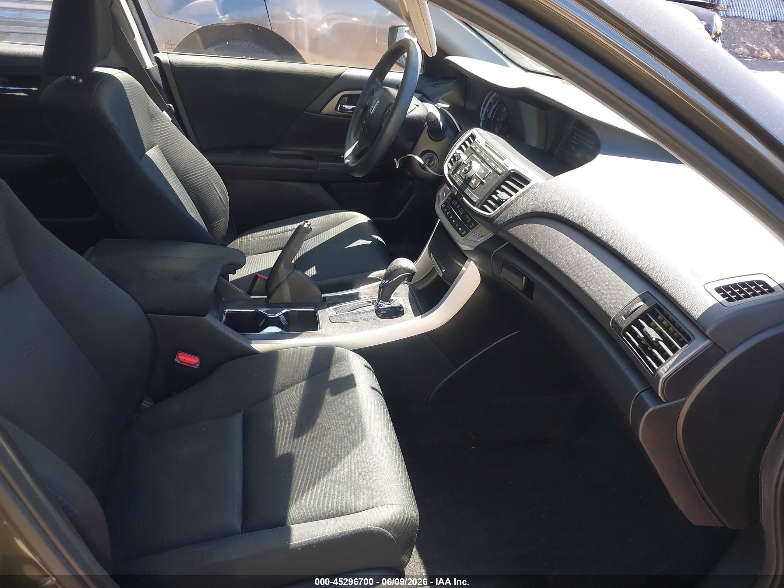 2015 Honda Accord Lx Black vin: 1HGCR2F39FA014712