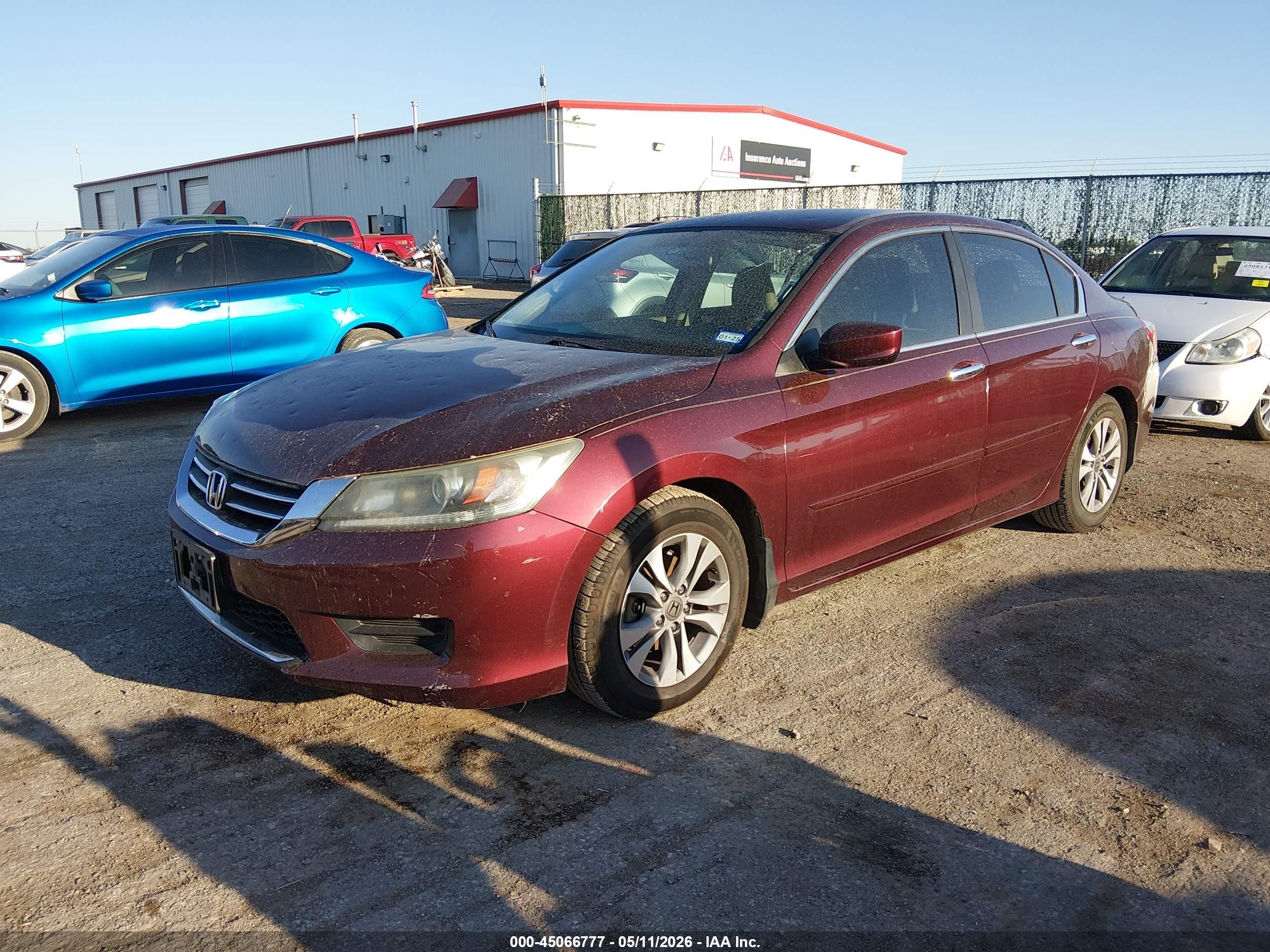 2015 Honda Accord Lx Maroon vin: 1HGCR2F39FA016265