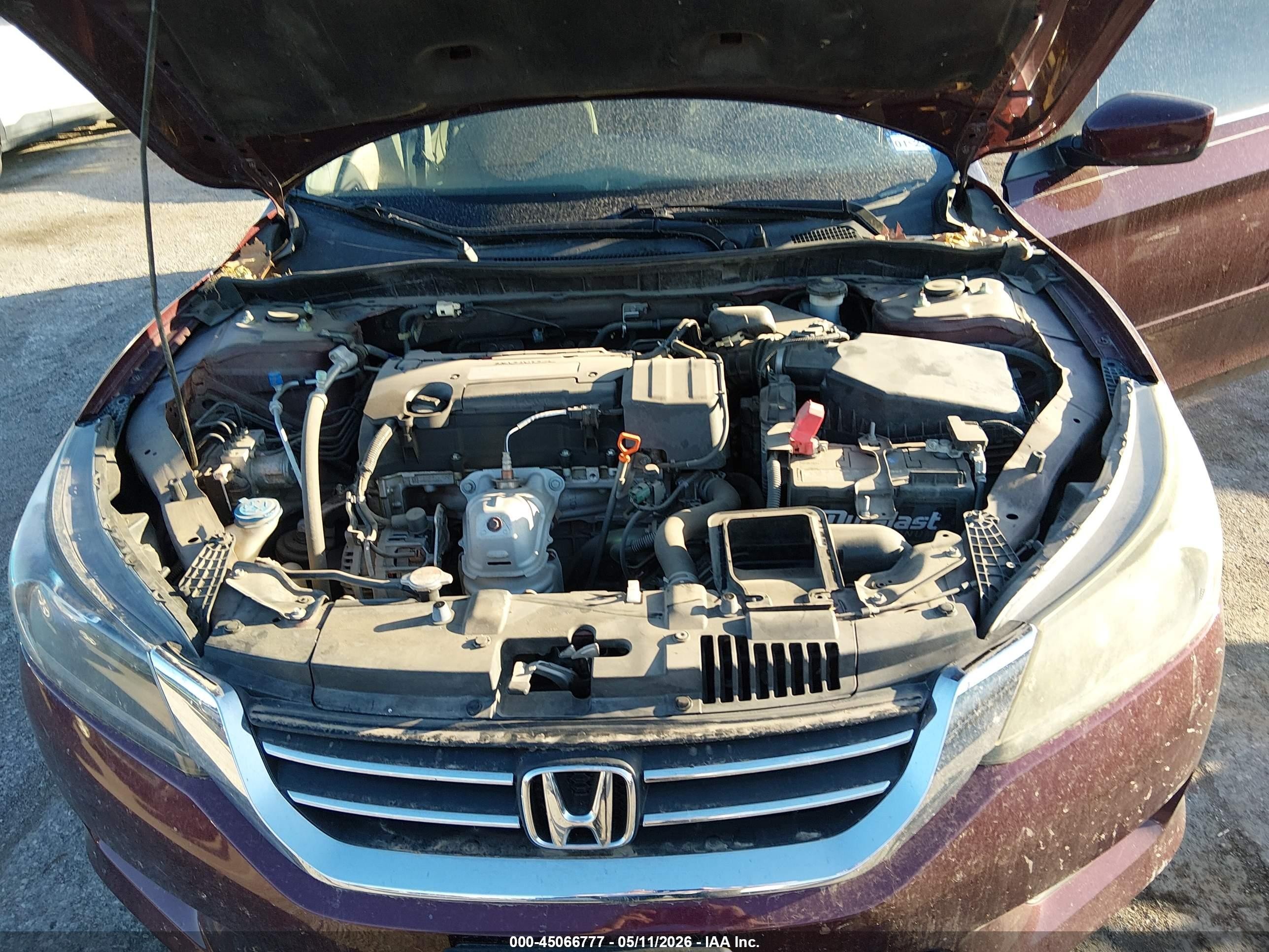 2015 Honda Accord Lx Maroon vin: 1HGCR2F39FA016265