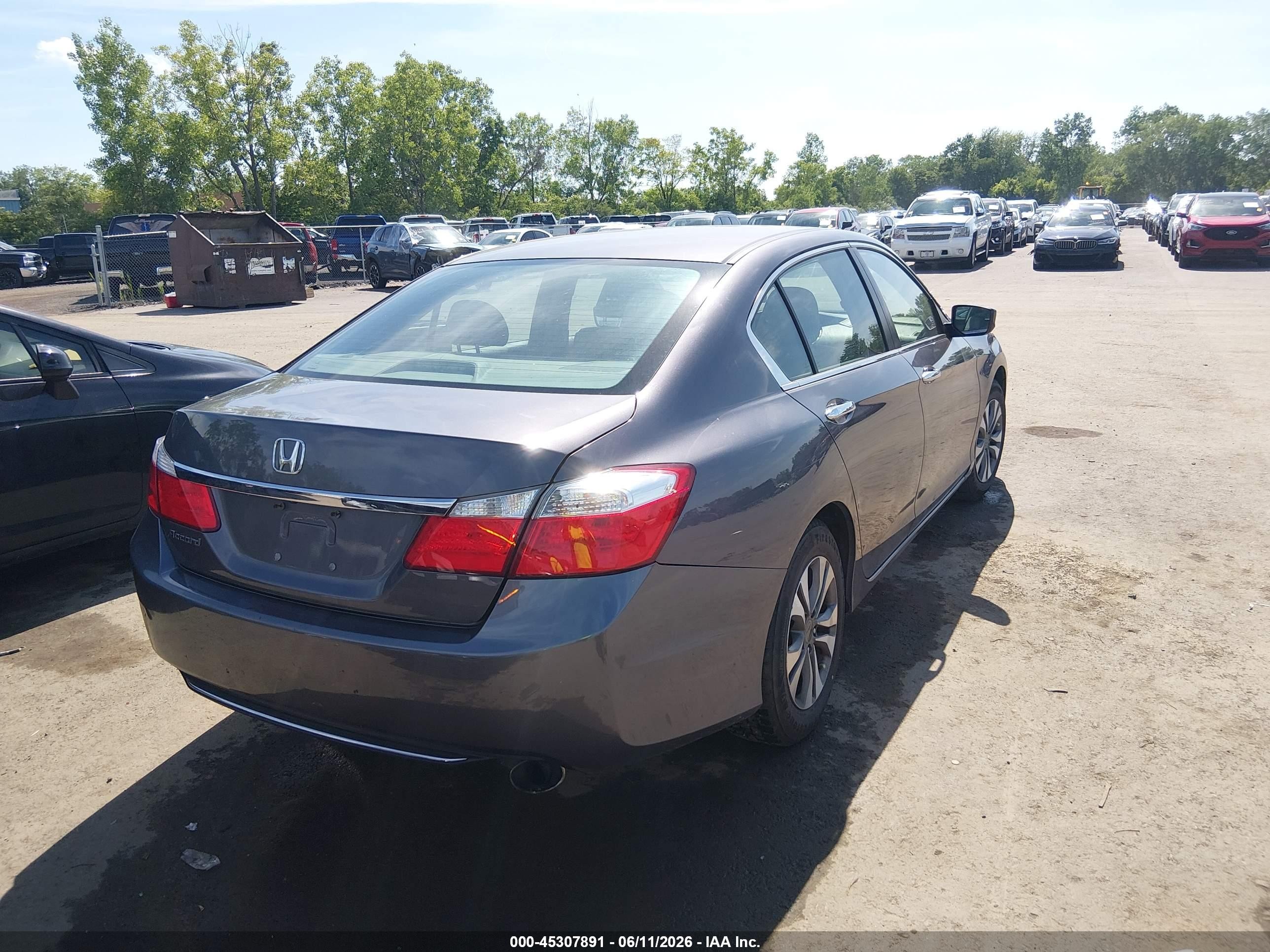 2015 Honda Accord Lx Серый vin: 1HGCR2F39FA026844