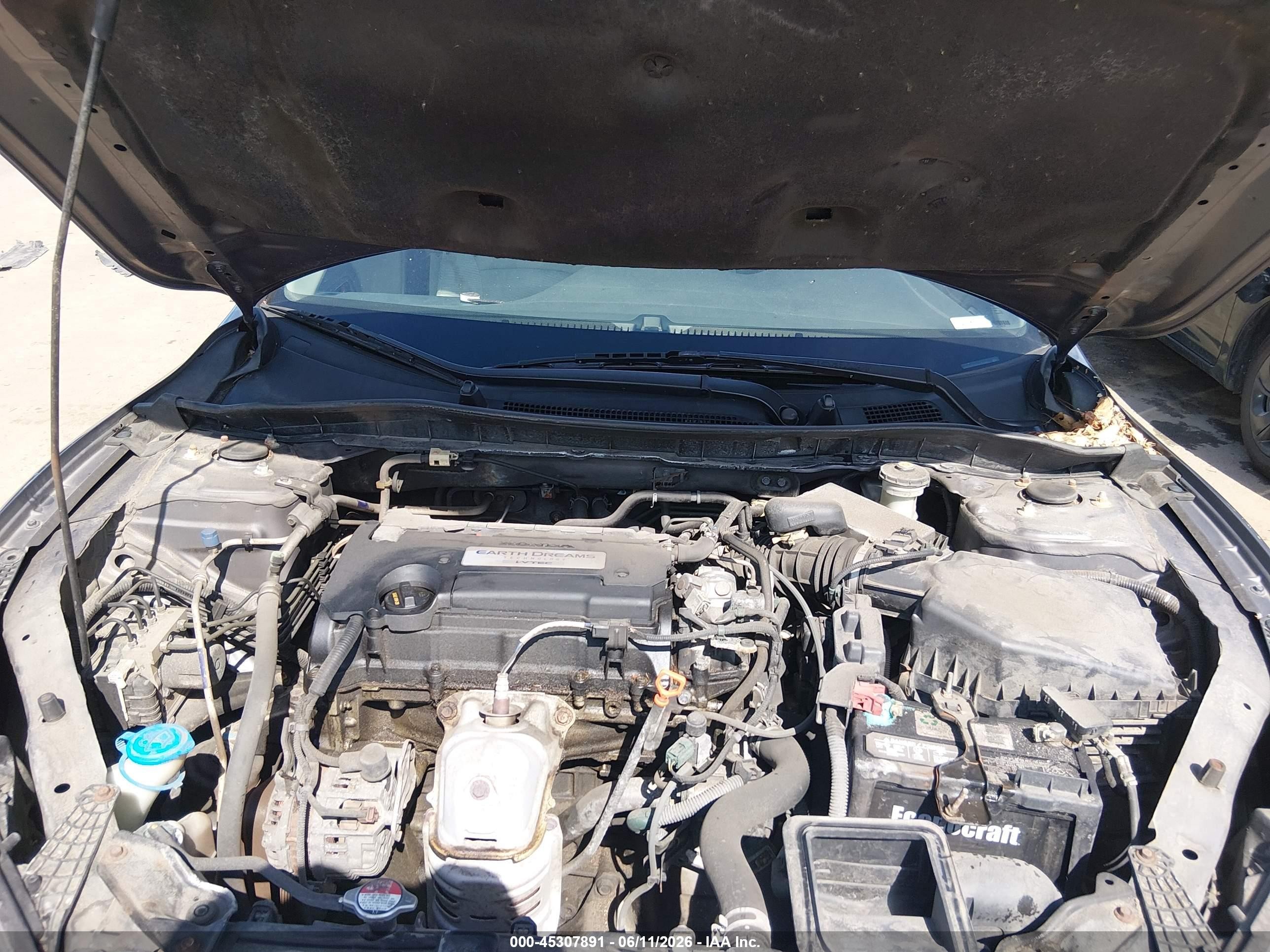 2015 Honda Accord Lx Серый vin: 1HGCR2F39FA026844