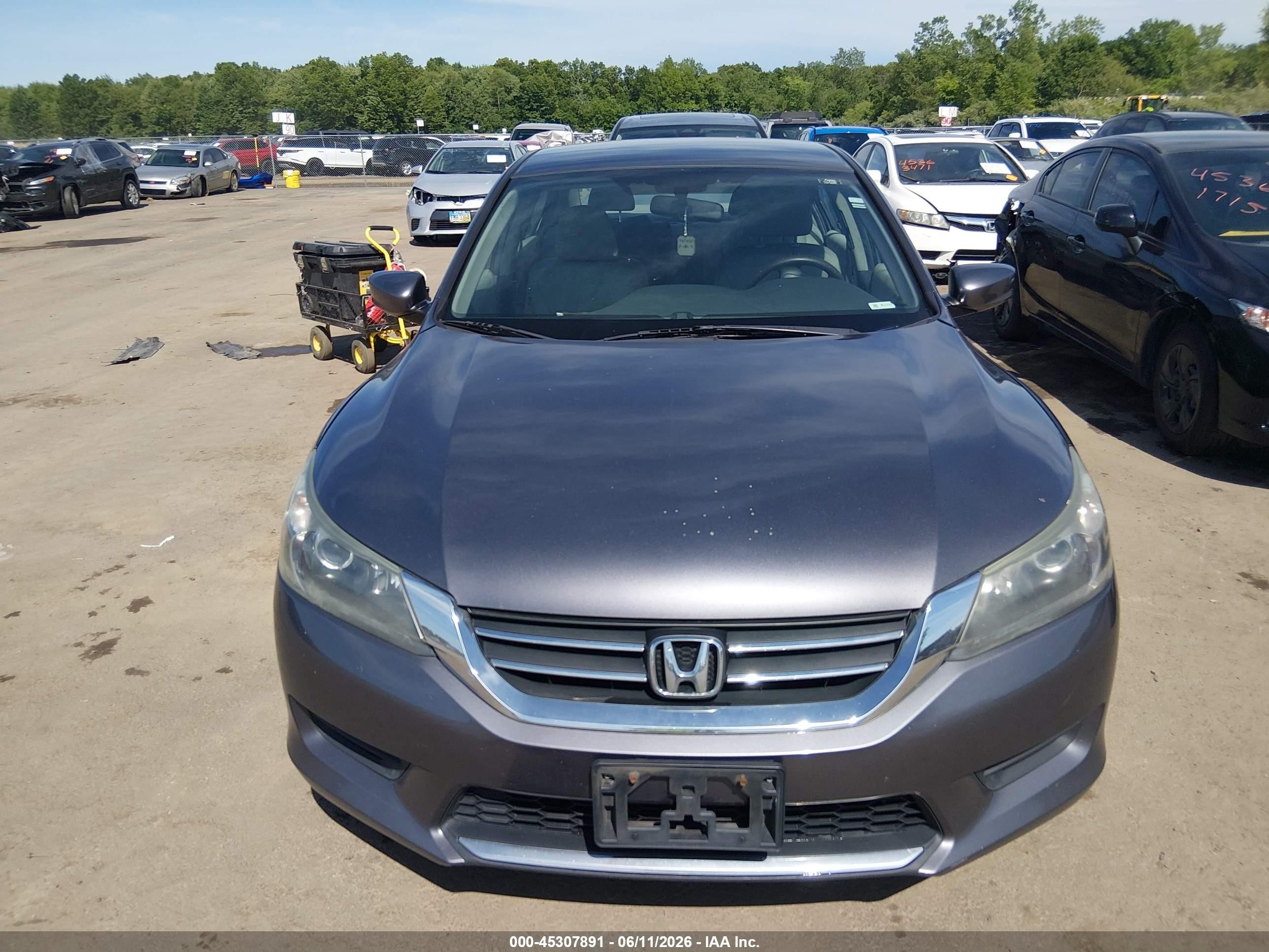 2015 Honda Accord Lx Серый vin: 1HGCR2F39FA026844
